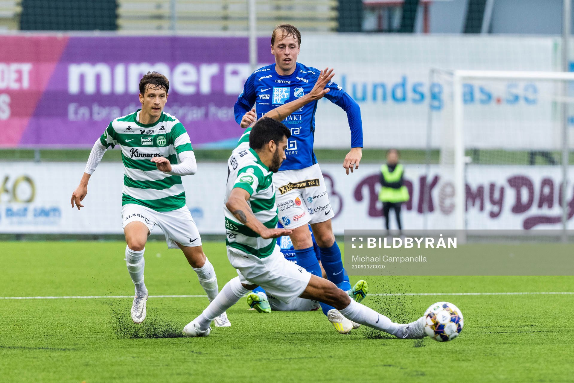 Norrbys Robin Strömberg mot Västerås Pedro Ribeiro