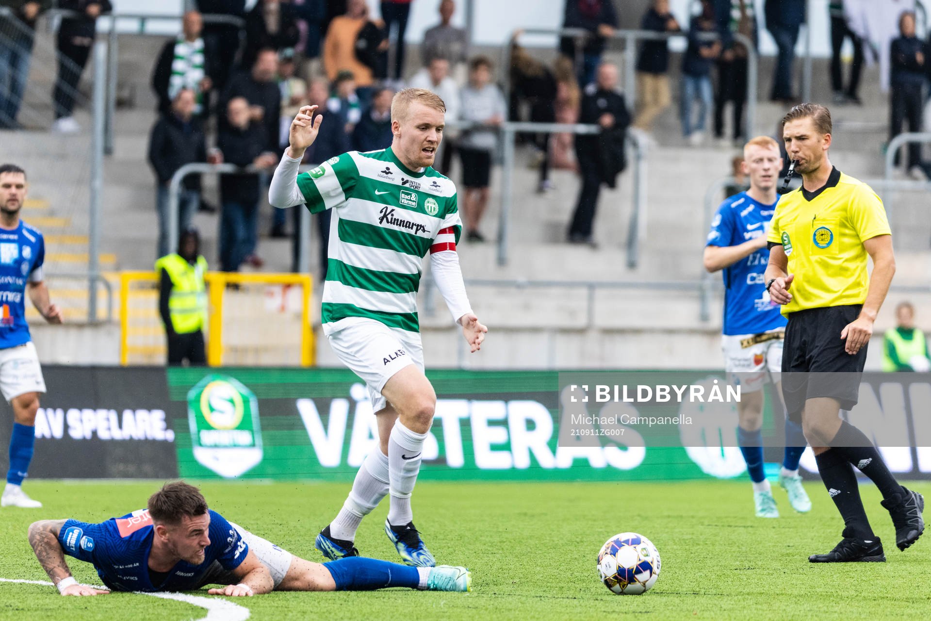 Västerås Simon Johansson mot Norrbys Rasmus Örqvist