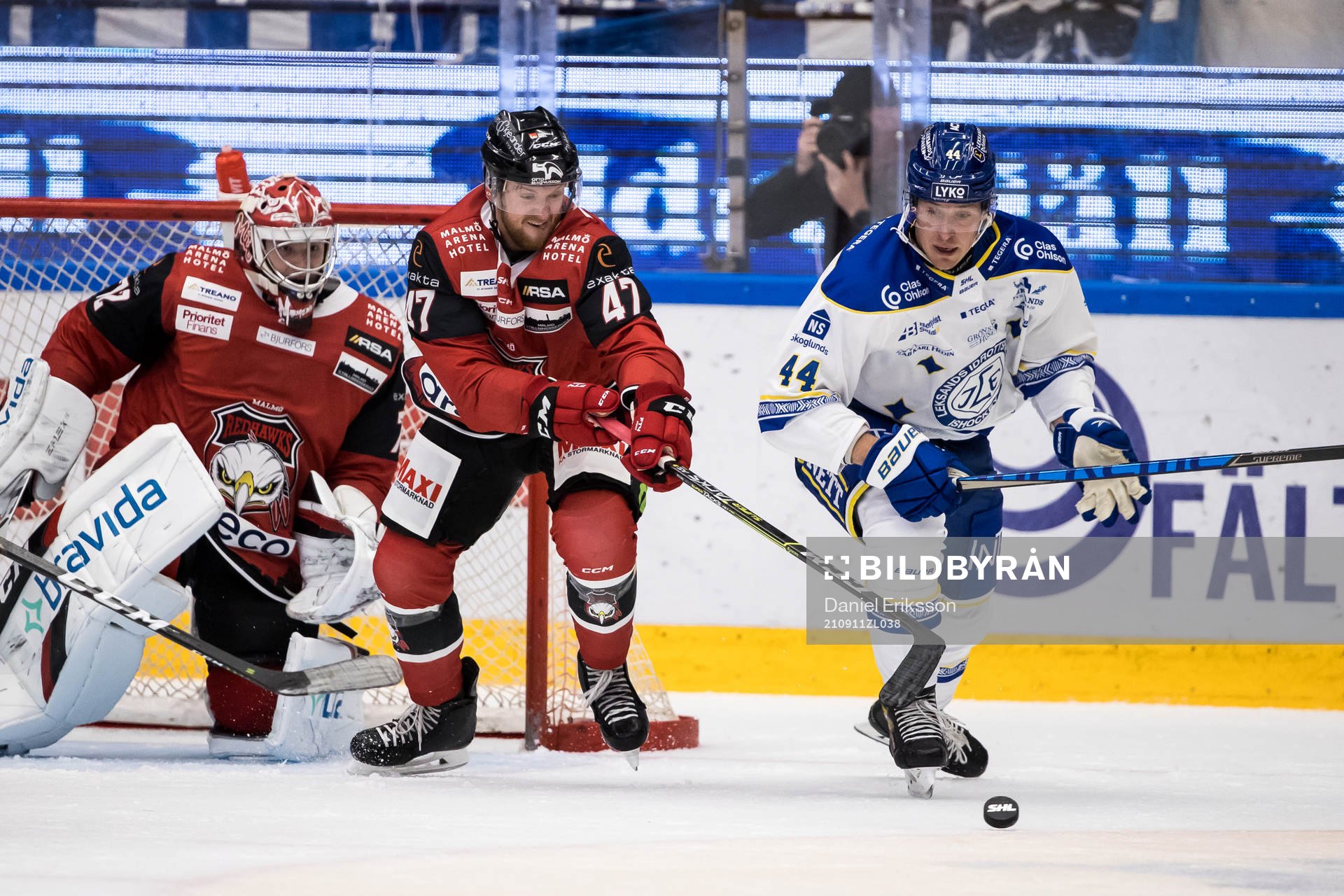 Leksands Carter Ashton och Malmö Redhawks Joakim Ryan