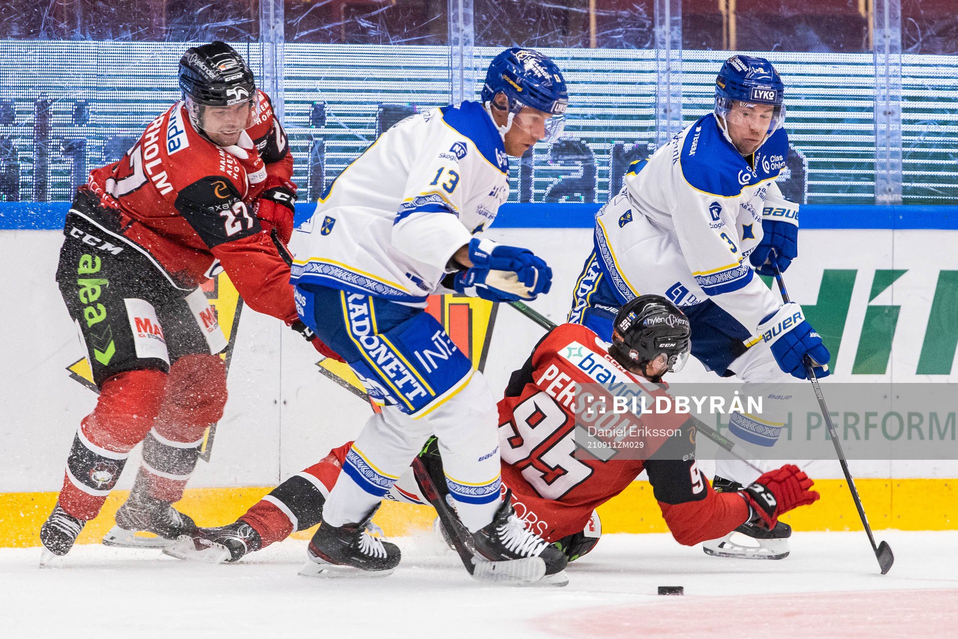 Malmö Redhawks Ponthus Westerholm och Carl Persson