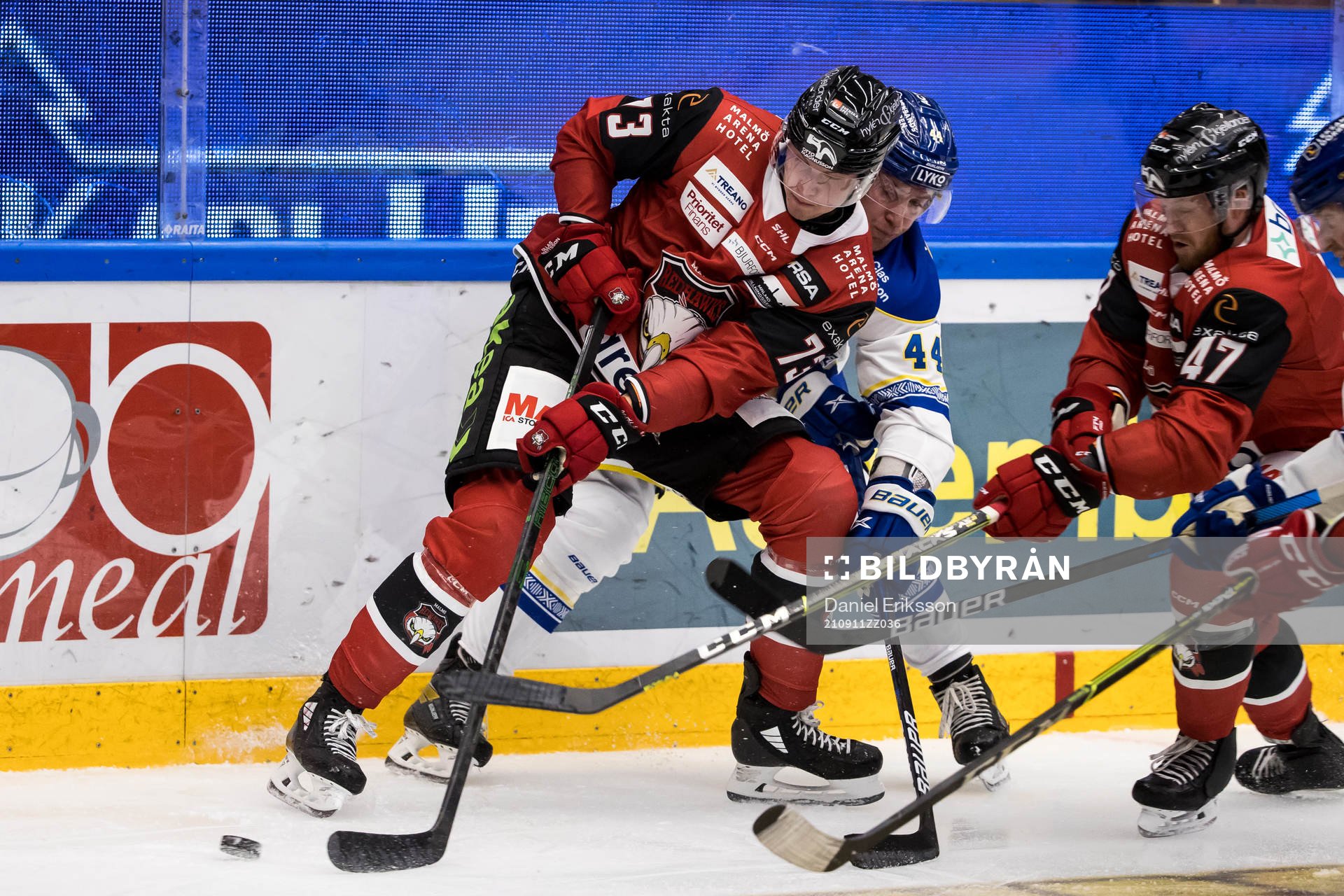 Malmö Redhawks Adam Ollas Mattsson och Leksands Carter