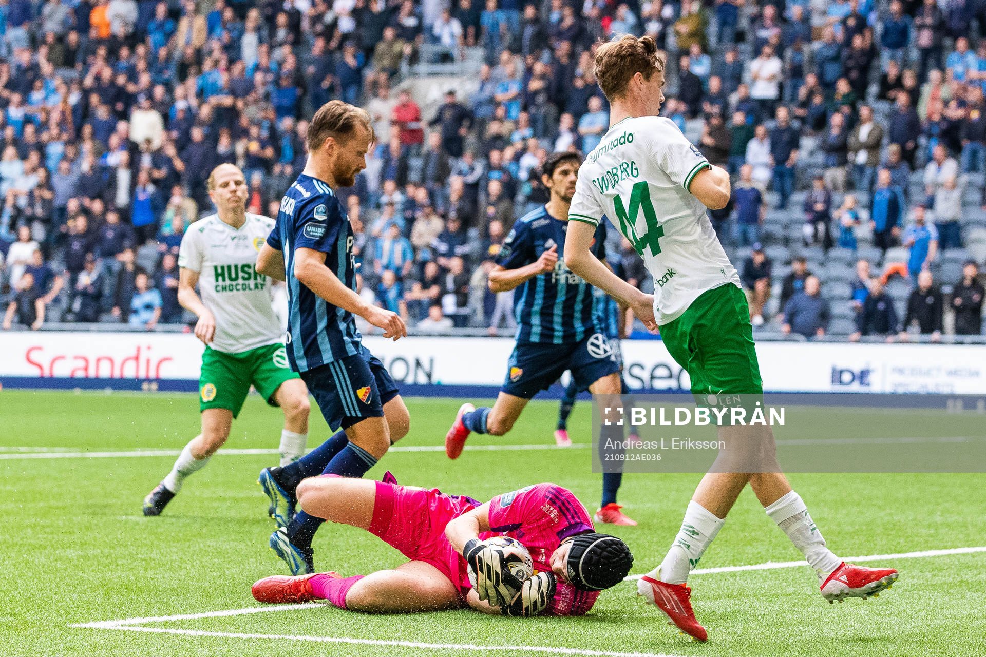 Djurgårdens målvakt Jacob Widell Zetterström
