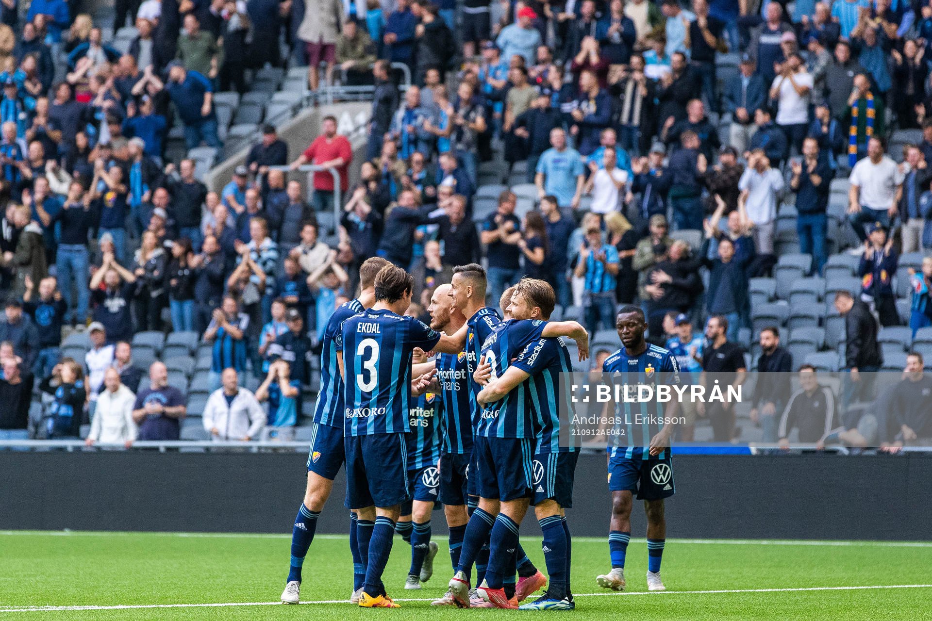 Djurgårdens spelare jublar