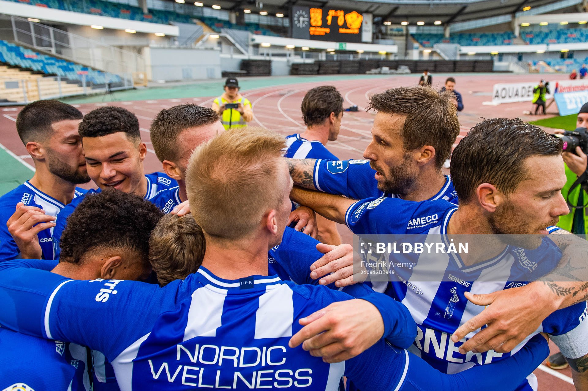 IFK Göteborgs Alexander Jallow, Mattias Bjärsmyr och