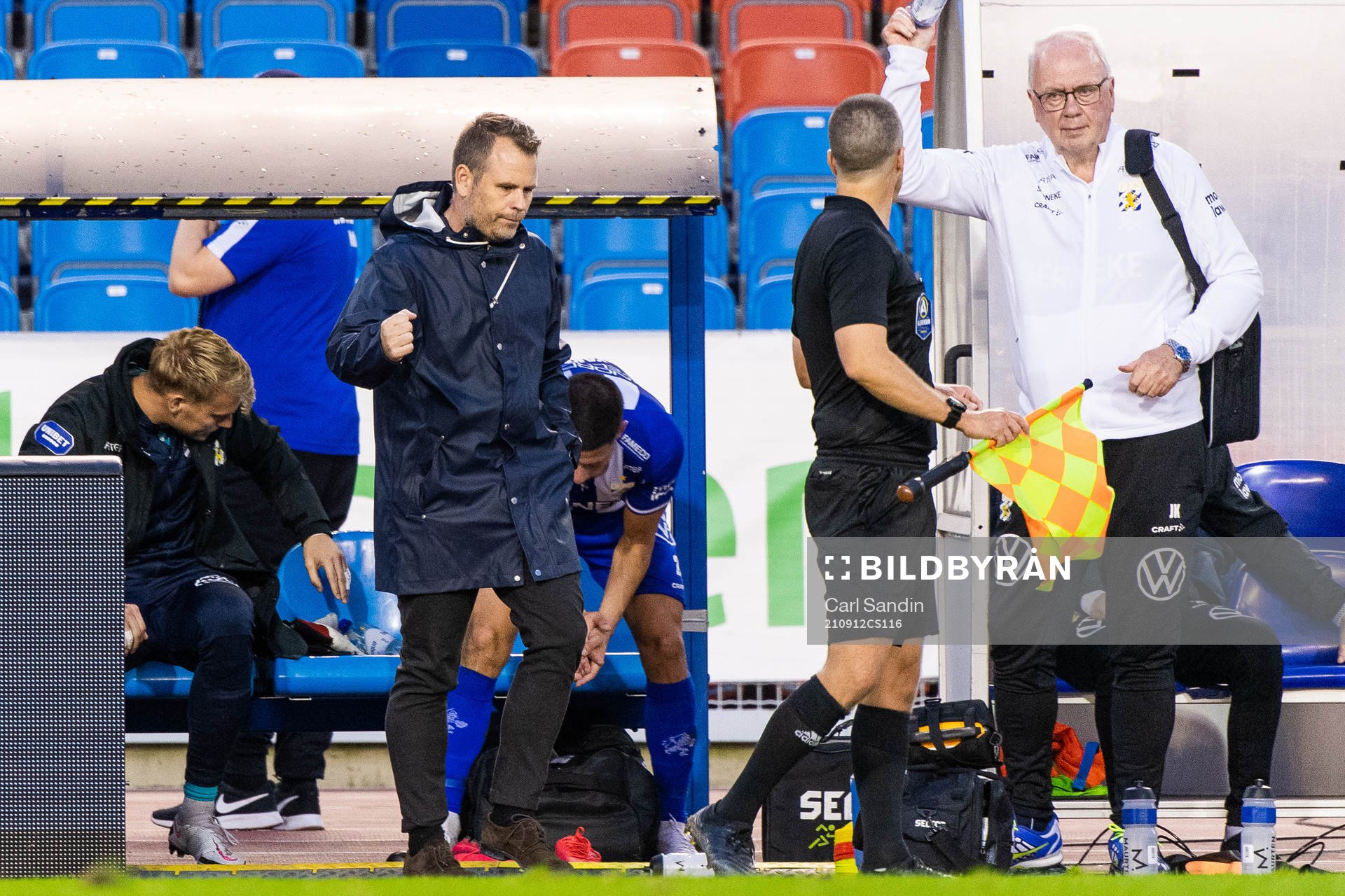 IFK Göteborgs tränare Mikael Stahre jublar