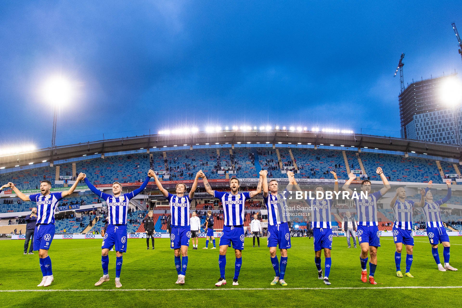 IFK Göteborgs spelare jublar