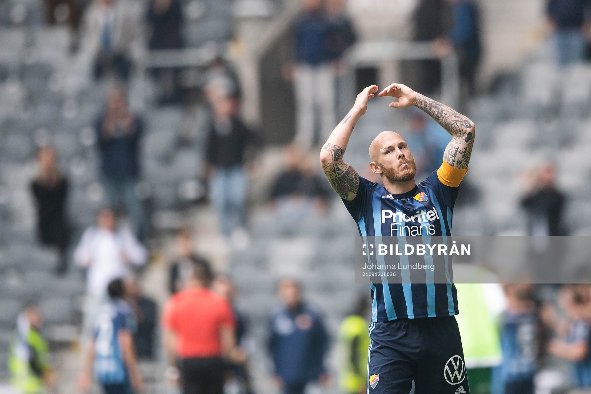 Djurgårdens Magnus Eriksson jublar