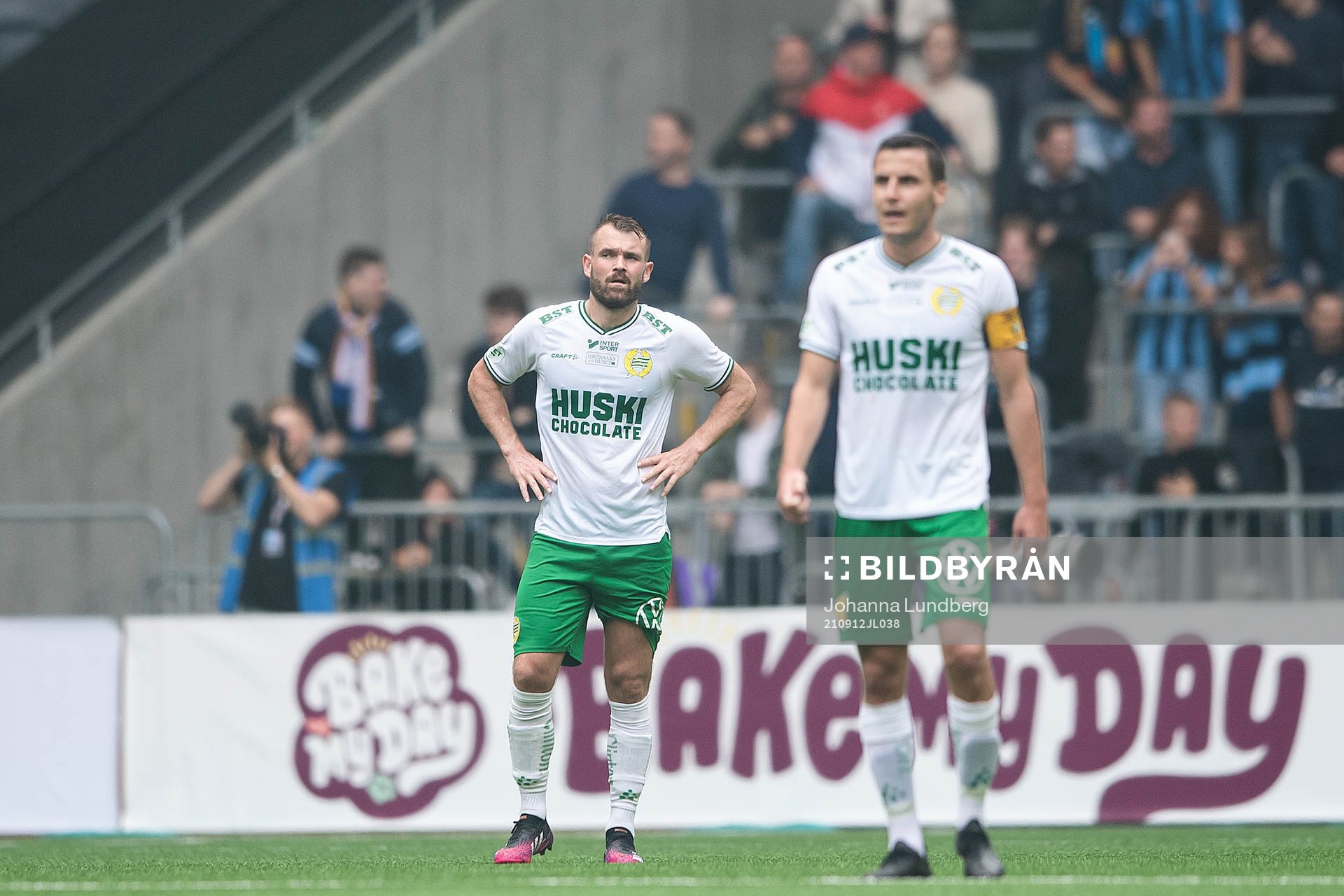 Hammarbys Mads Fenger Nielsen och Jeppe Andersen deppar