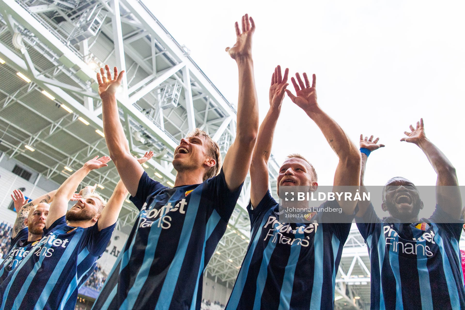 Djurgårdens spelare jublar