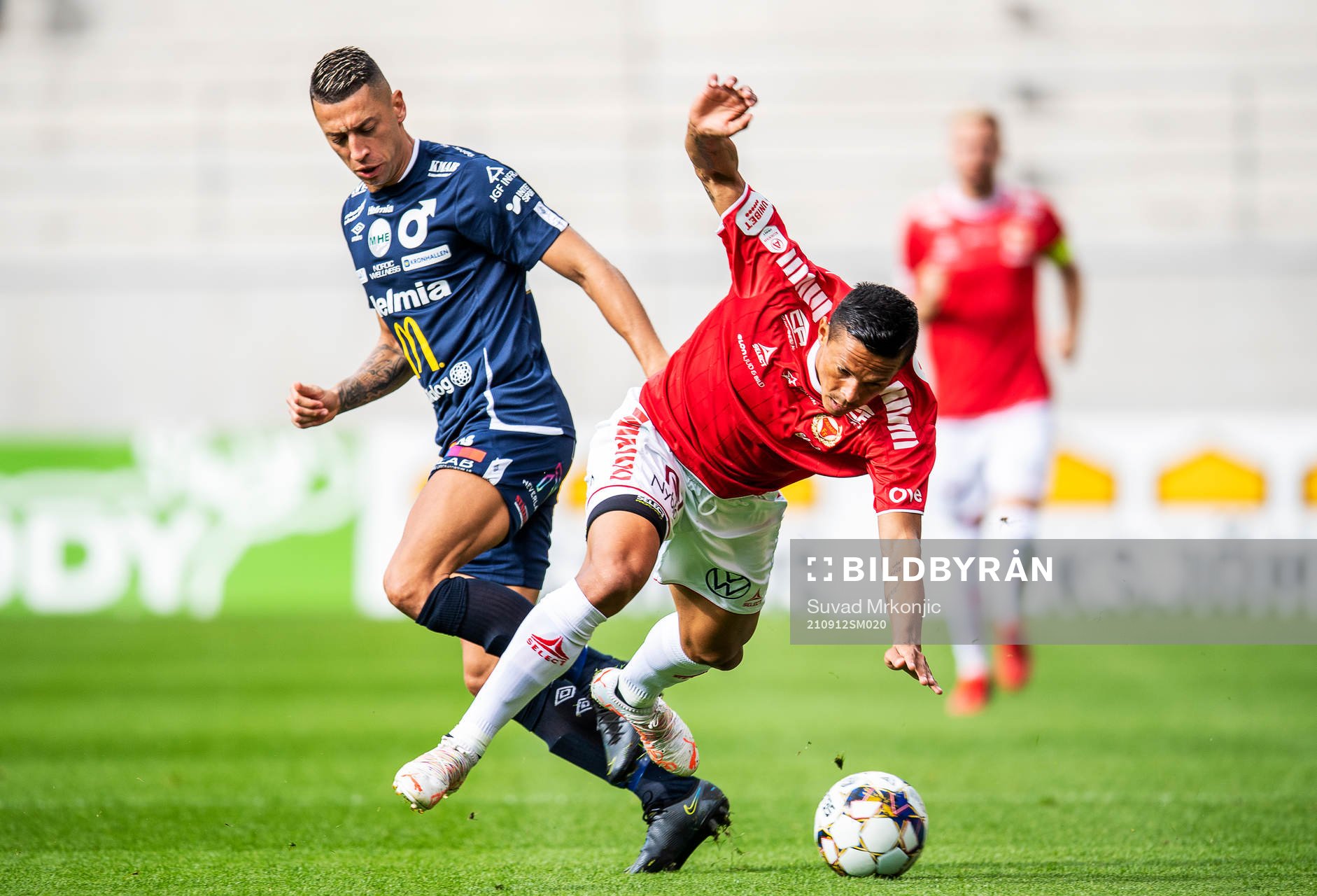 Degerfors Nikola Djurdjic och Kalmars Romario Pereira Sipiao