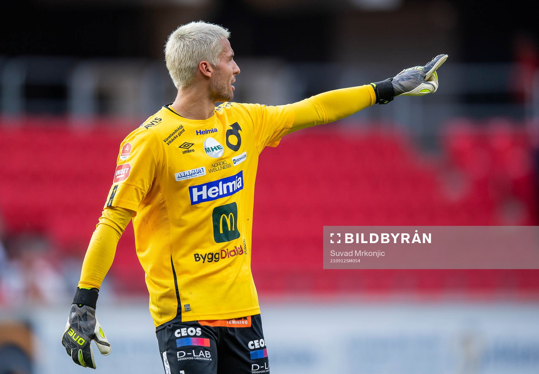 Degerfors målvakt Alfie Malik Whiteman