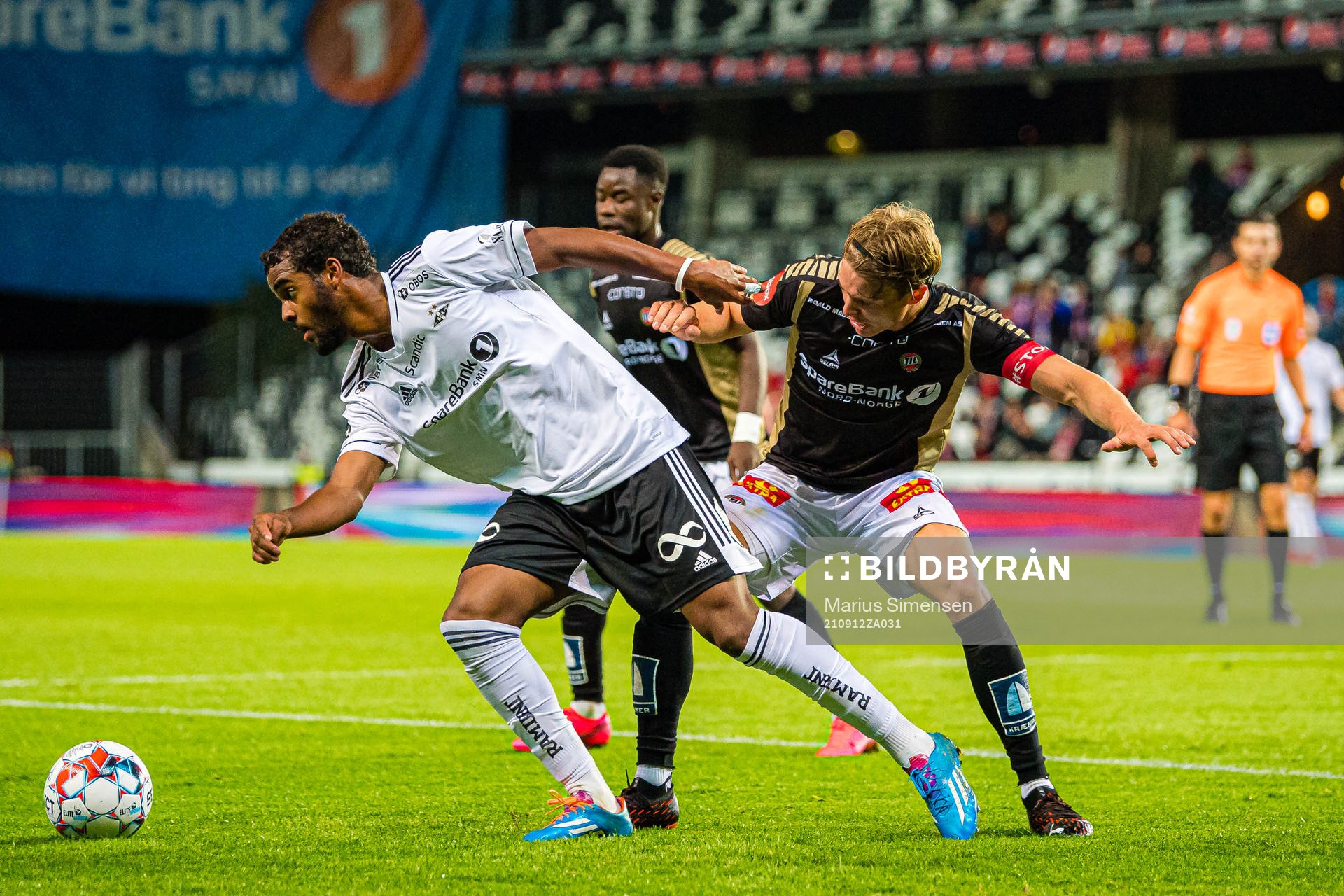 Emil Konradsen Ceide of Rosenborg and Niklas Brønsted