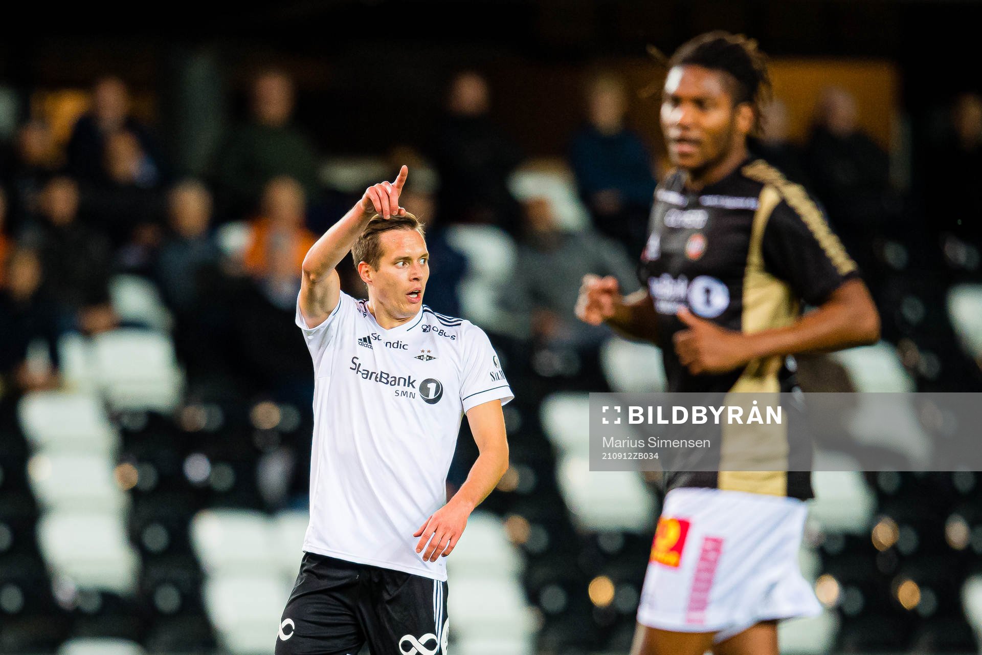 Anders Ågnes Konradsen of Rosenborg during the Eliteserien match between Rosenborg and Tromsø on September 12, 2021 in Trondheim.
