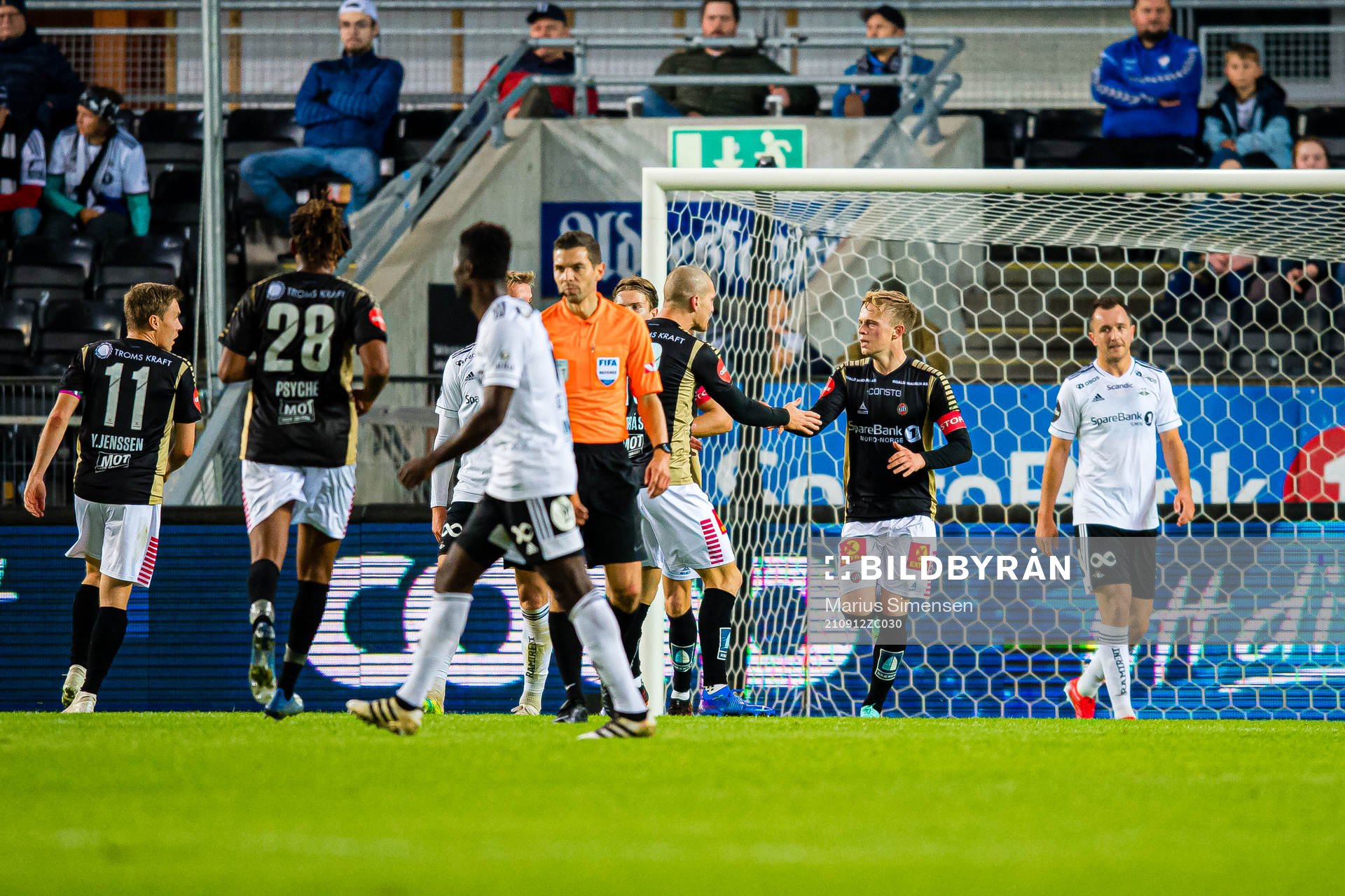Tomas Olai Totland of Tromsø celebrates