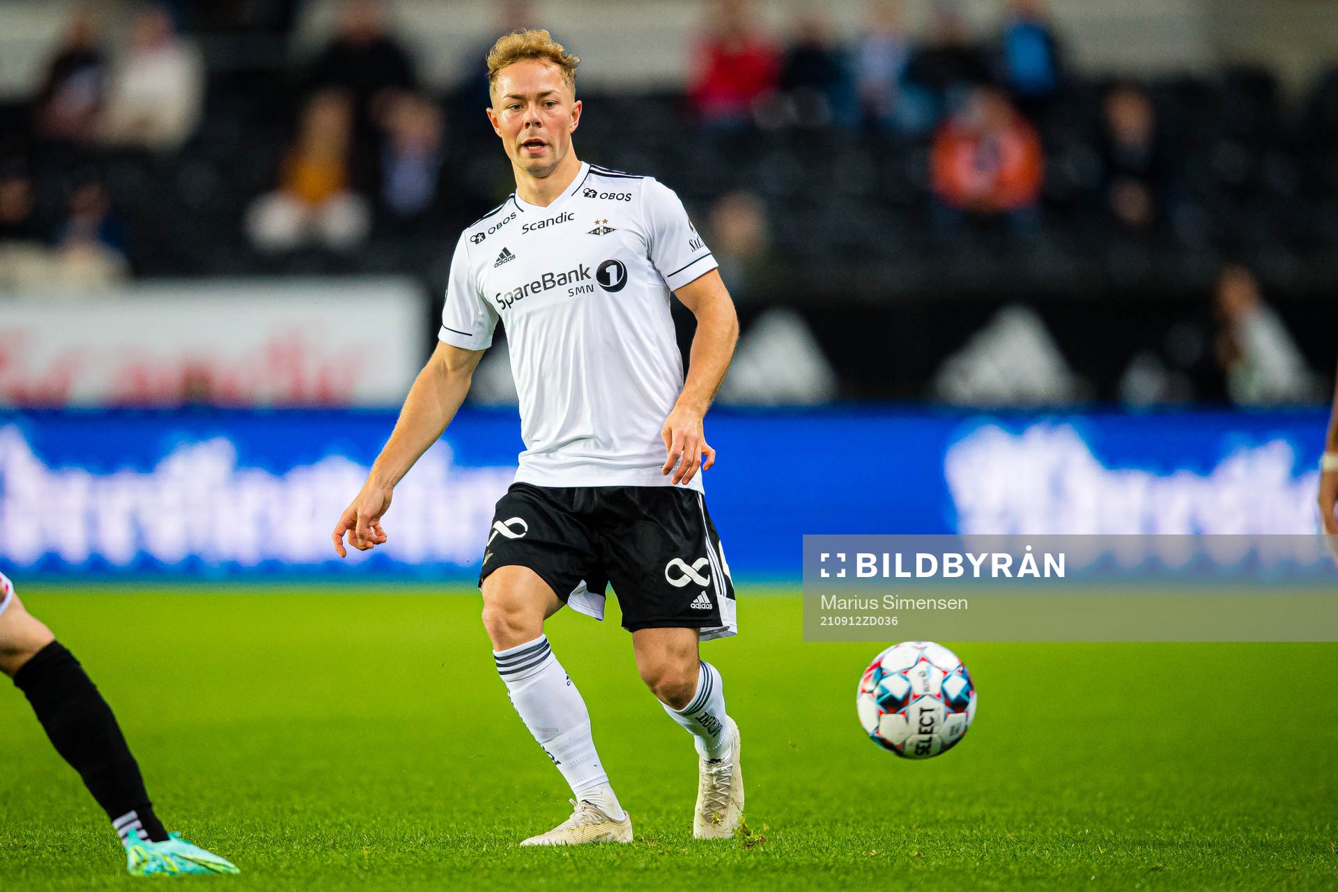 Carl Adam Andersson of Rosenborg during the Eliteserien match between Rosenborg and Tromsø on September 12, 2021 in Trondheim.
