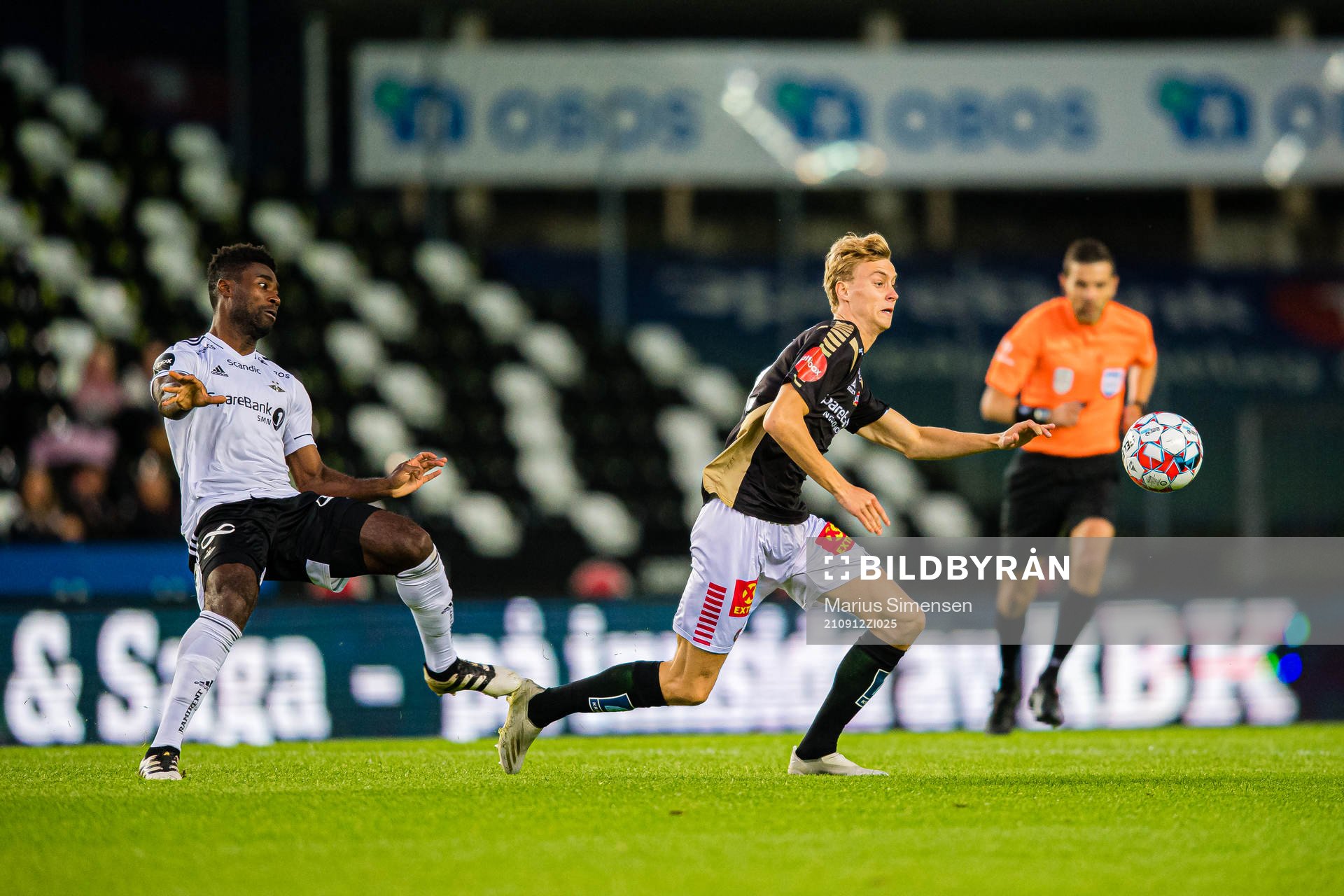 Alexander Banor Tettey of Rosenborg and Sakarias Opsahl of