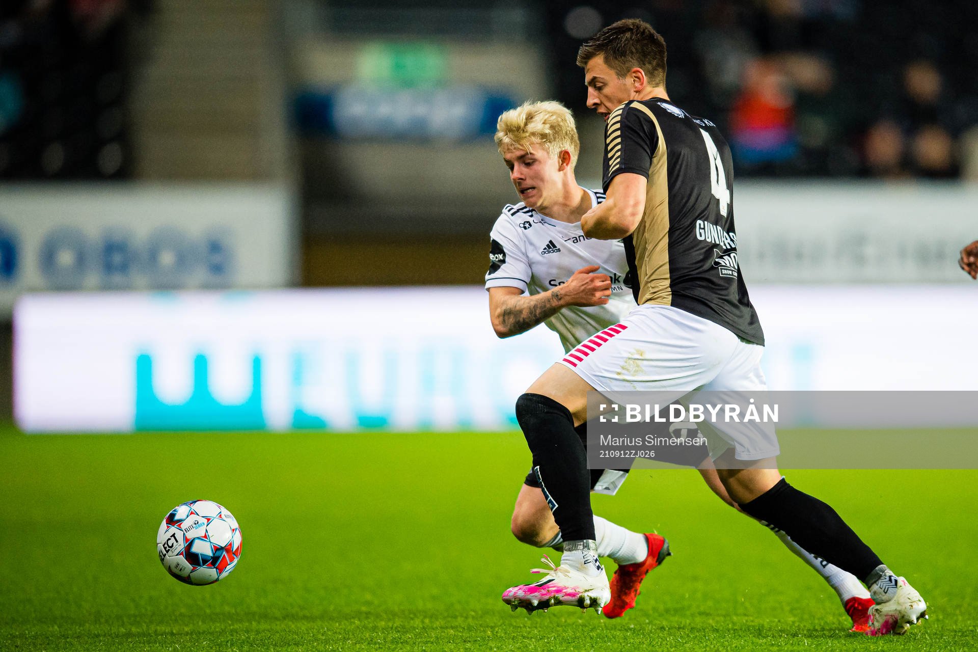 Edvard Sandvik Tagseth of Rosenborg and Jostein Maurstad