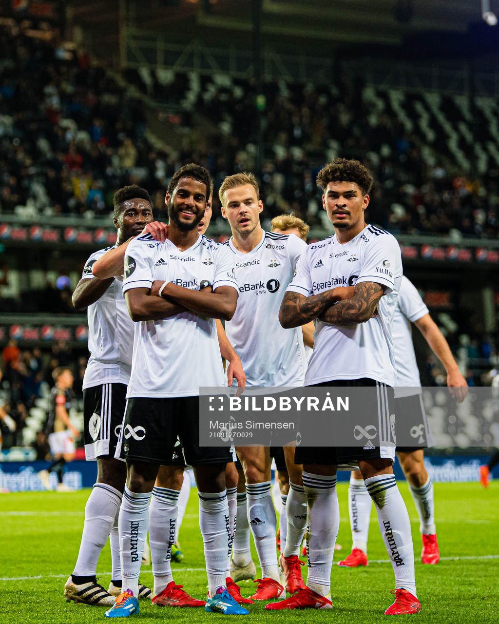 Noah Jean Holm of Rosenborg celebrates