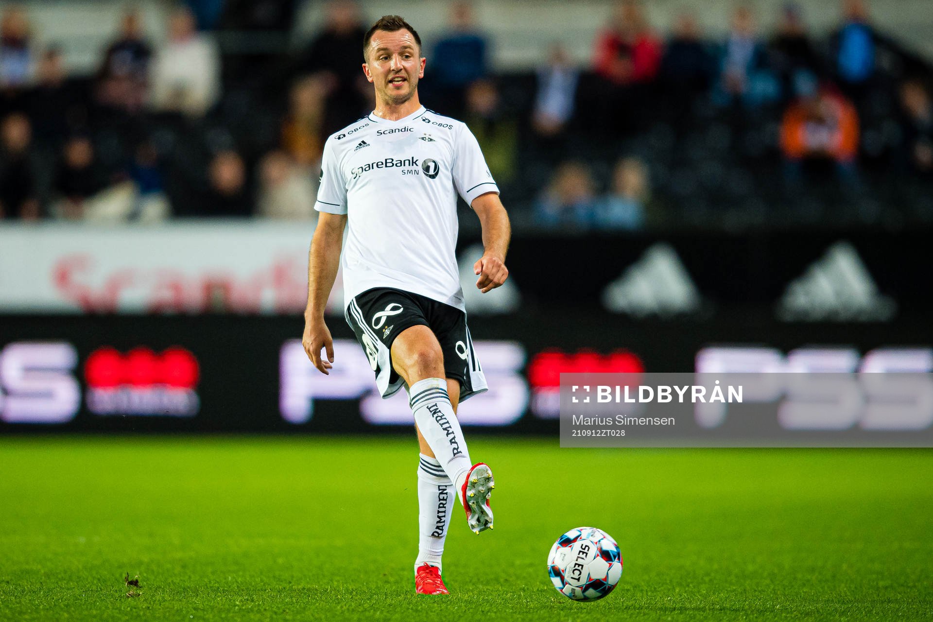 Even Hovland of Rosenborg during the Eliteserien match between Rosenborg and Tromsø on September 12, 2021 in Trondheim.