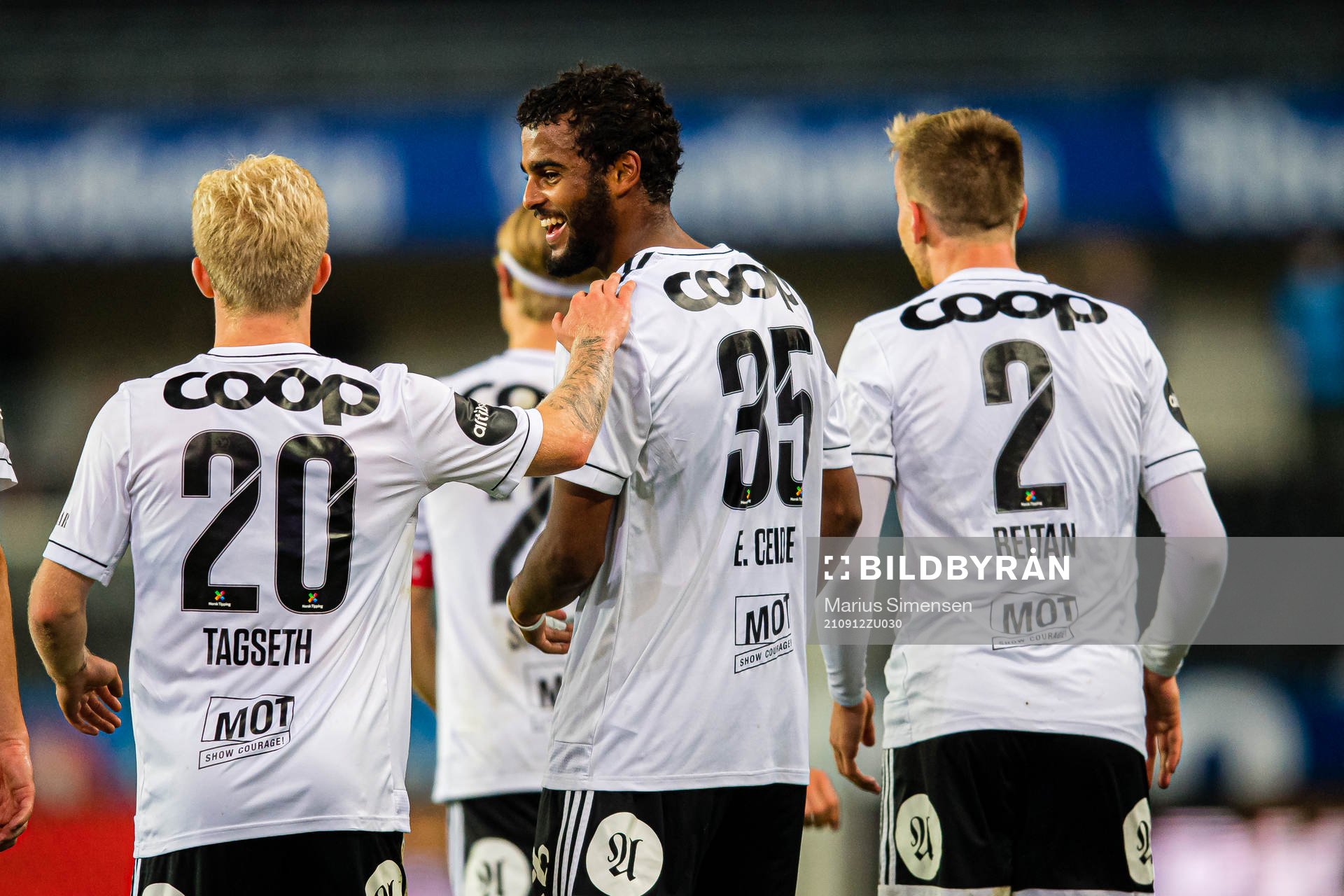 Emil Konradsen Ceide of Rosenborg celebrates