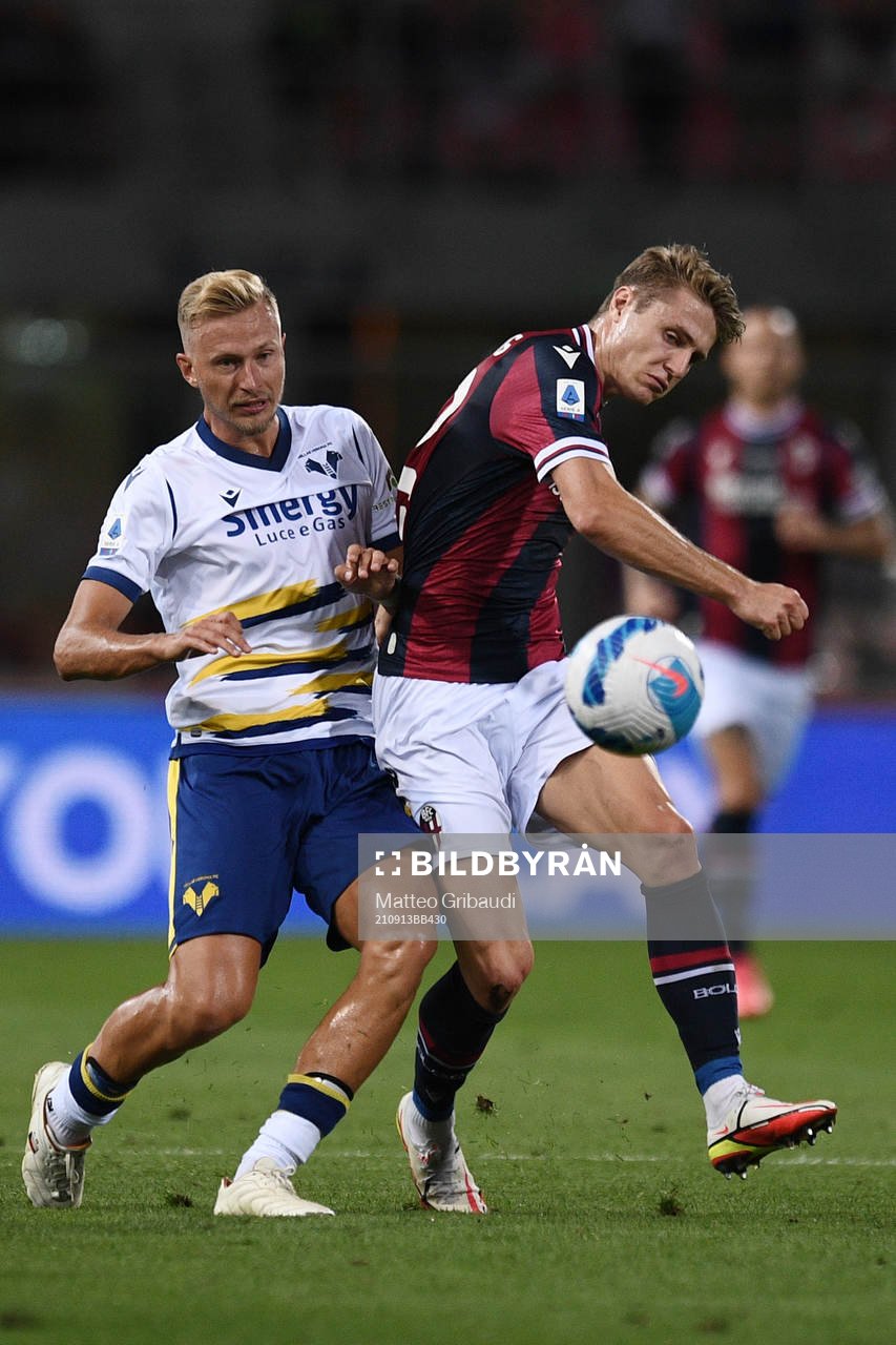 Antonin Barak of Verona and Mattias Svanberg of Bologna