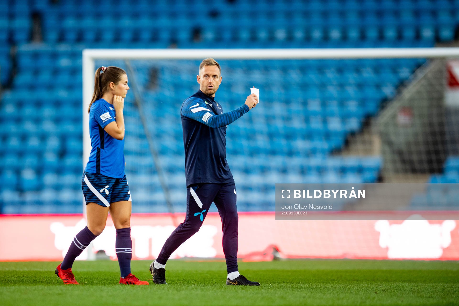 Emilie Bosshard Haavi and Martin Sjögren, head coach of
