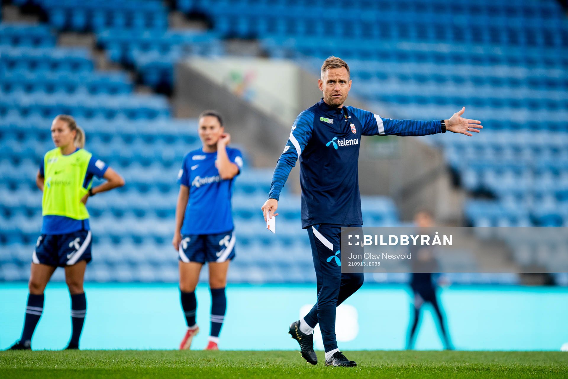 Martin Sjögren, head coach of the Norwegian women's