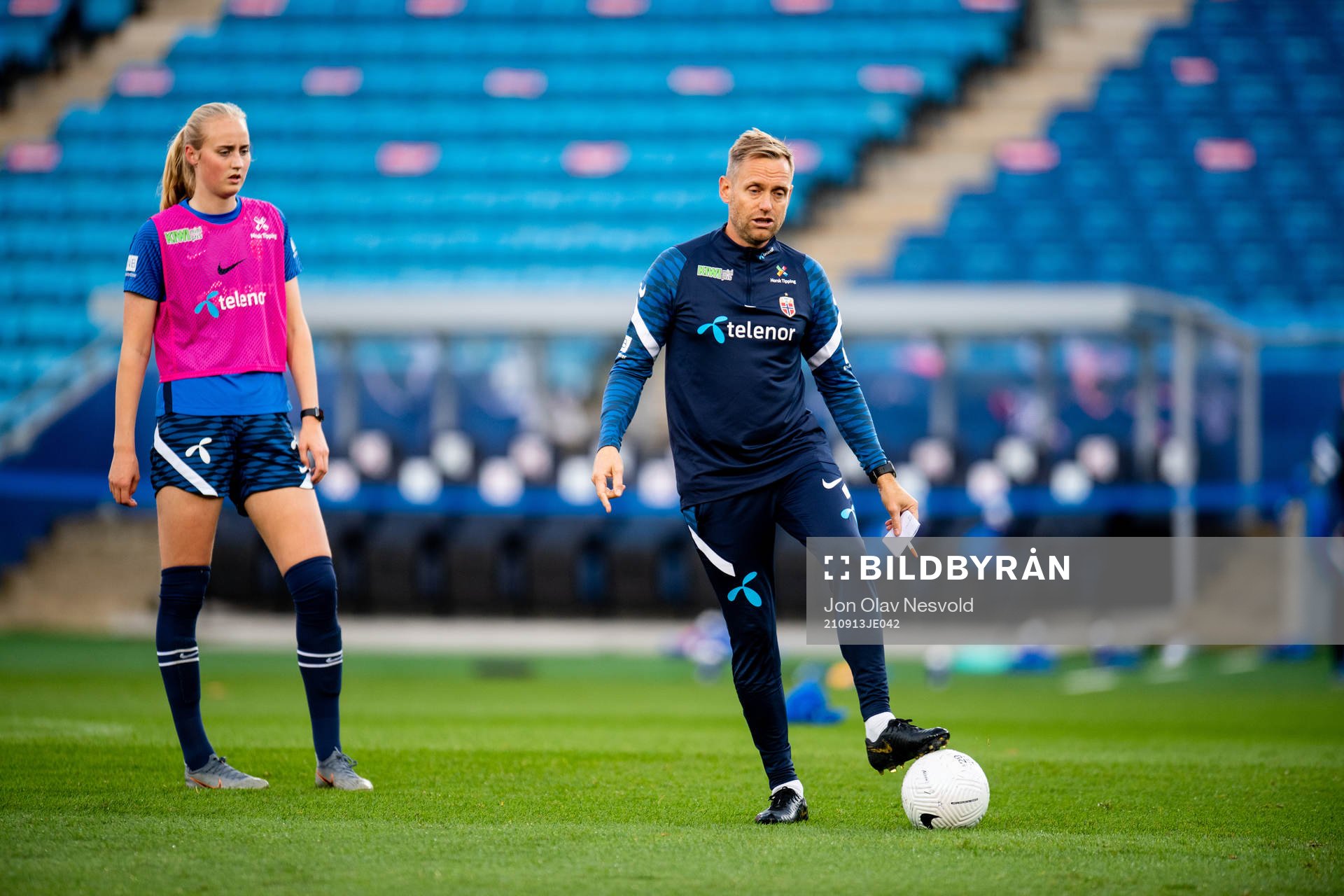 Martin Sjögren, head coach of the Norwegian women's
