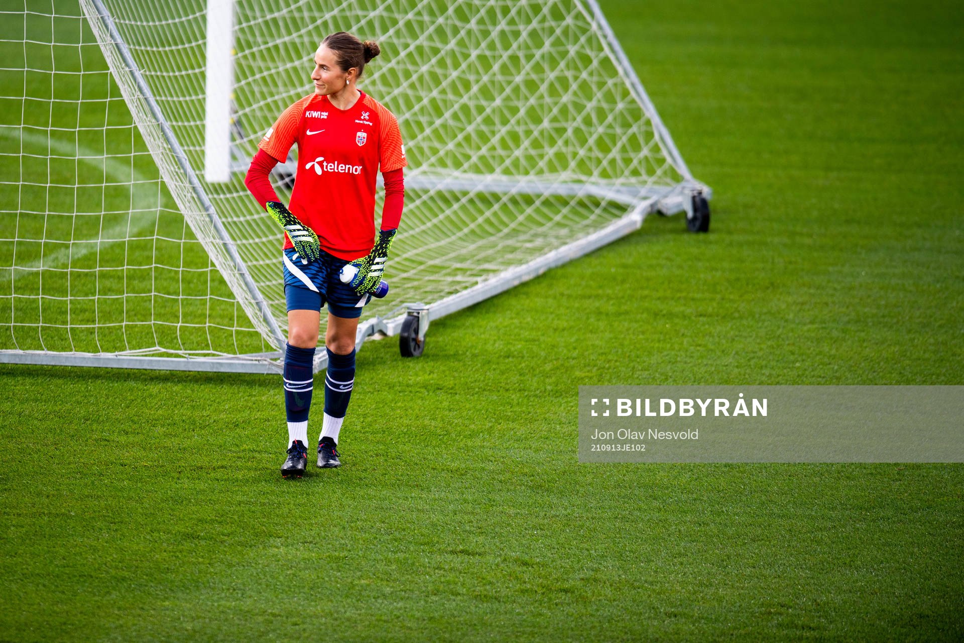 Goalkeeper Rugile Maria Rulyte of the Norwegian women's