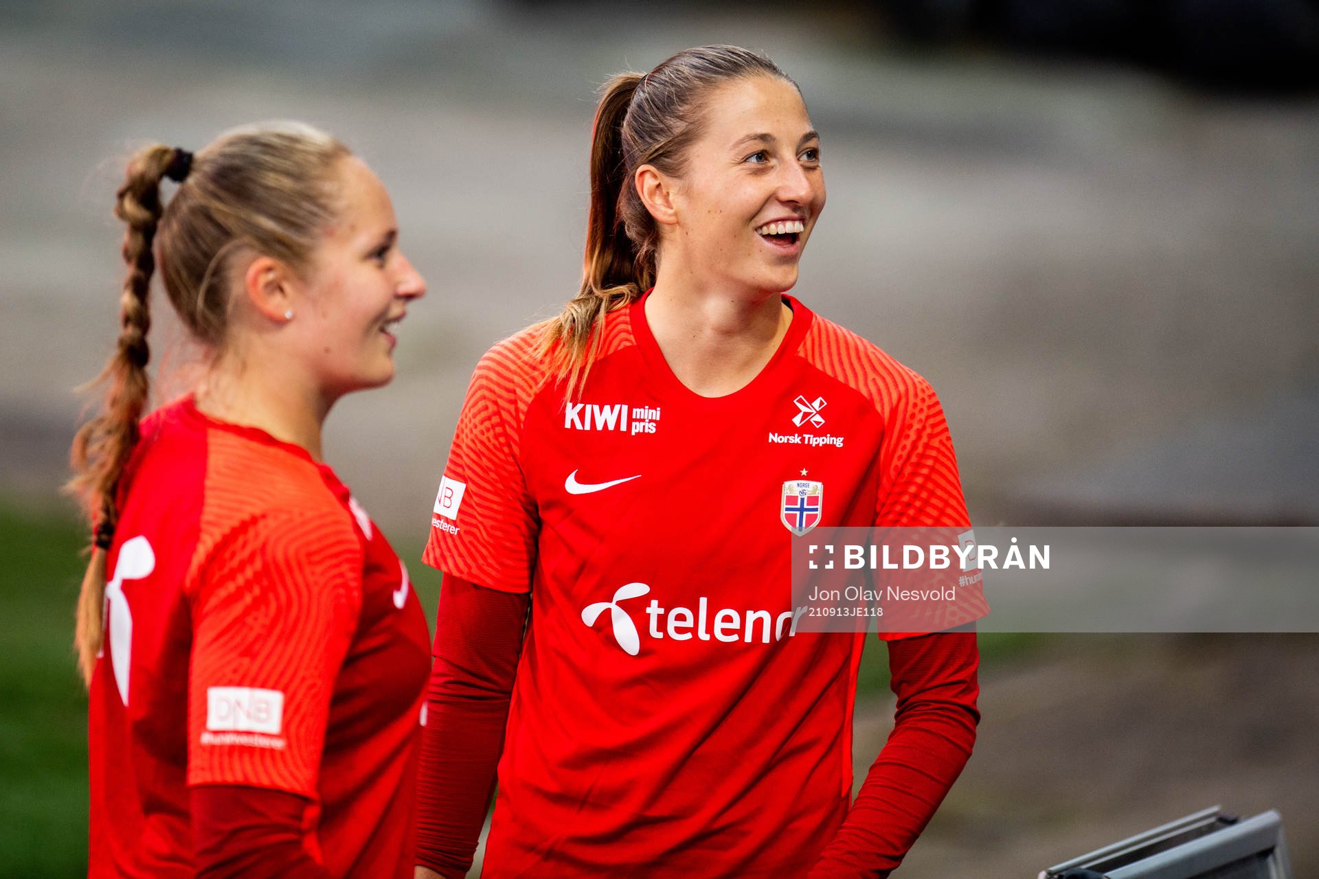 Goalkeeper Cecilie Hauståker Fiskerstrand of the Norwegian