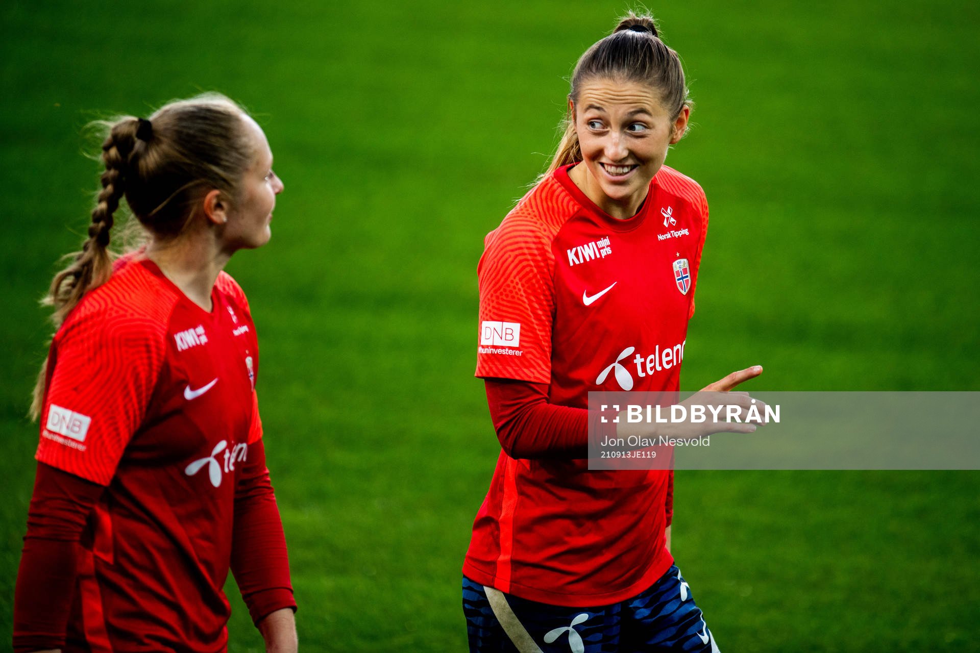 Goalkeeper Cecilie Hauståker Fiskerstrand of the Norwegian