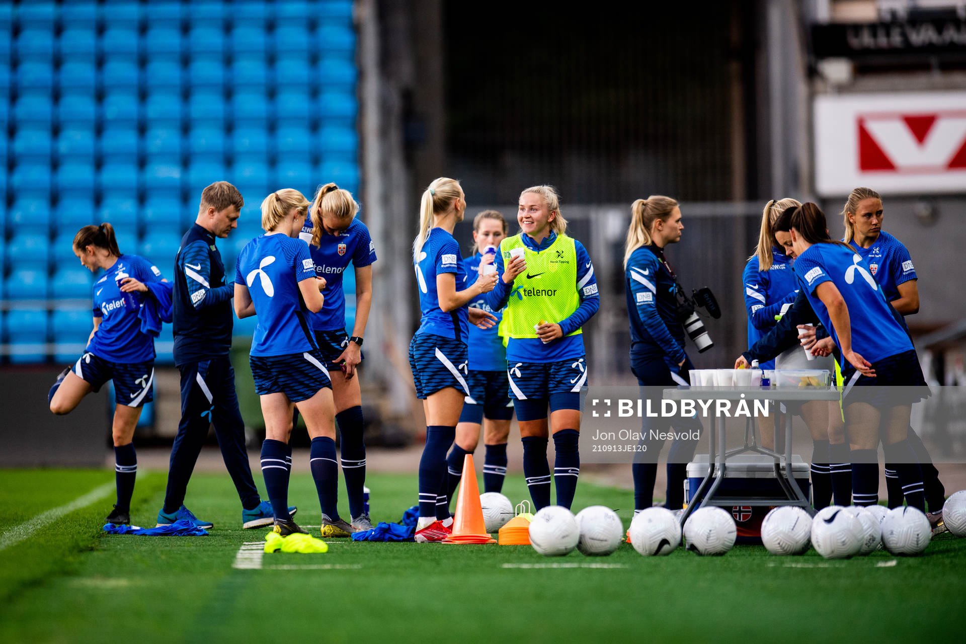 Players of the Norwegian women's national football team
