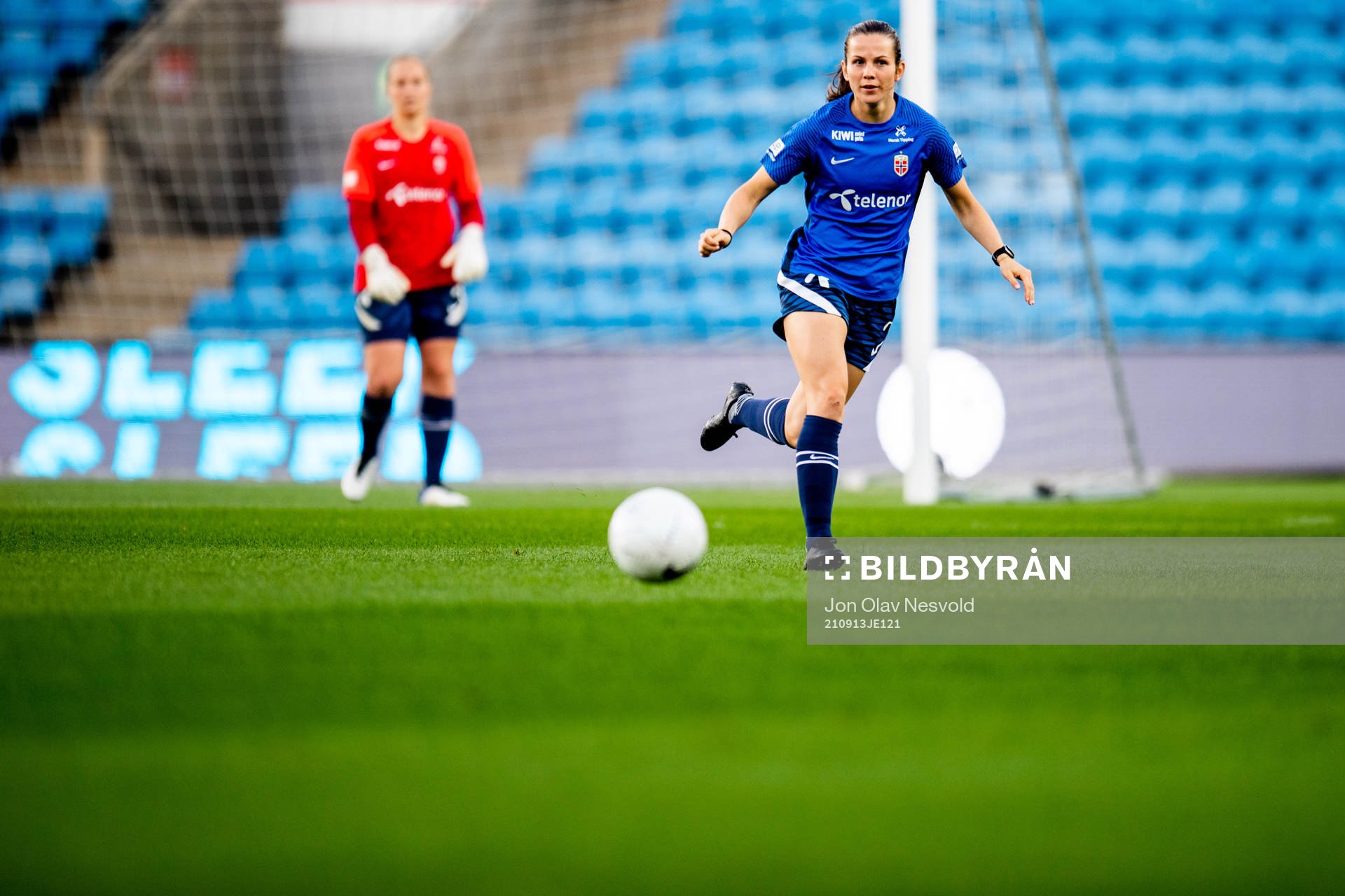 Tuva Hansen of the Norwegian women's national football team
