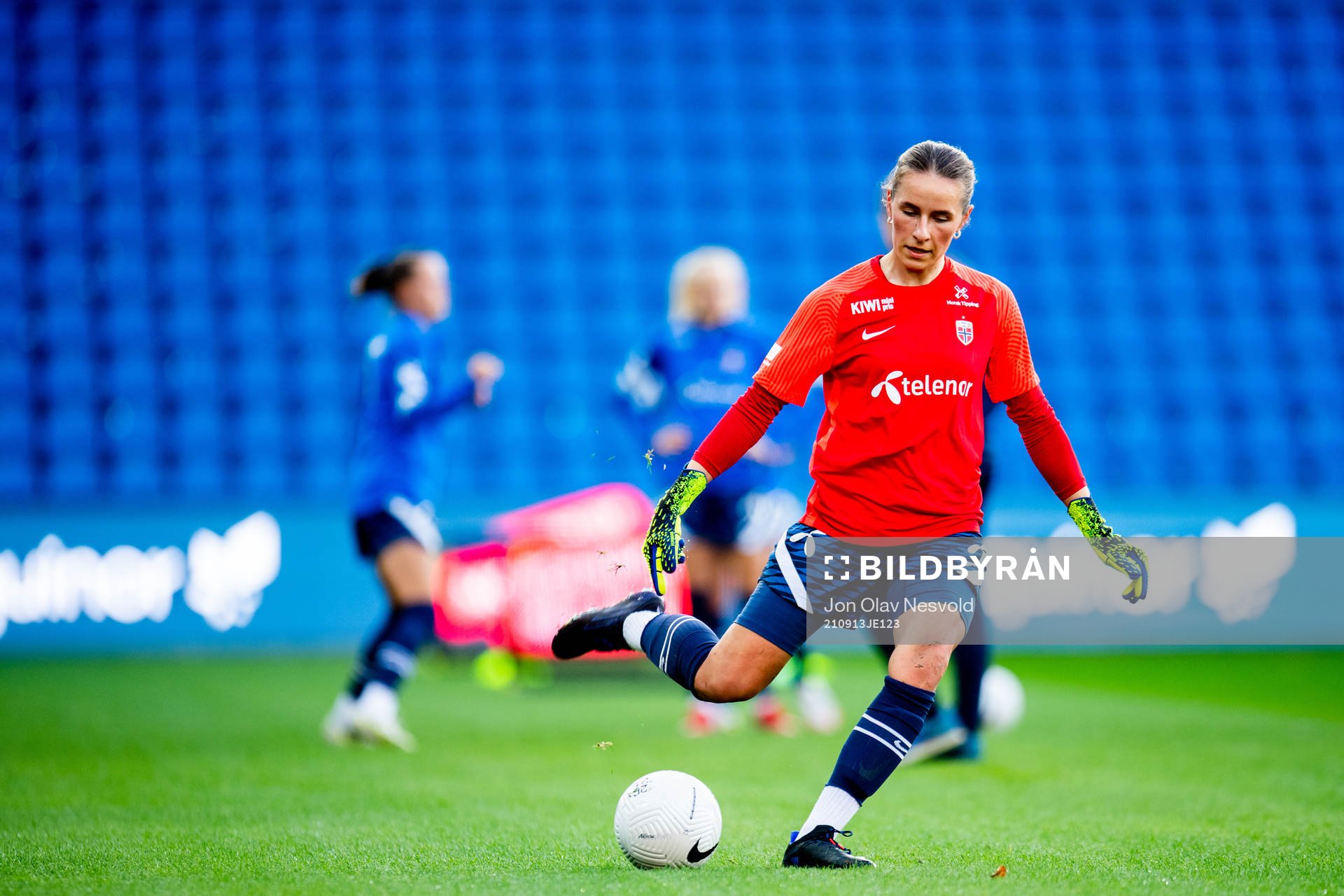 Goalkeeper Rugile Maria Rulyte of the Norwegian women's