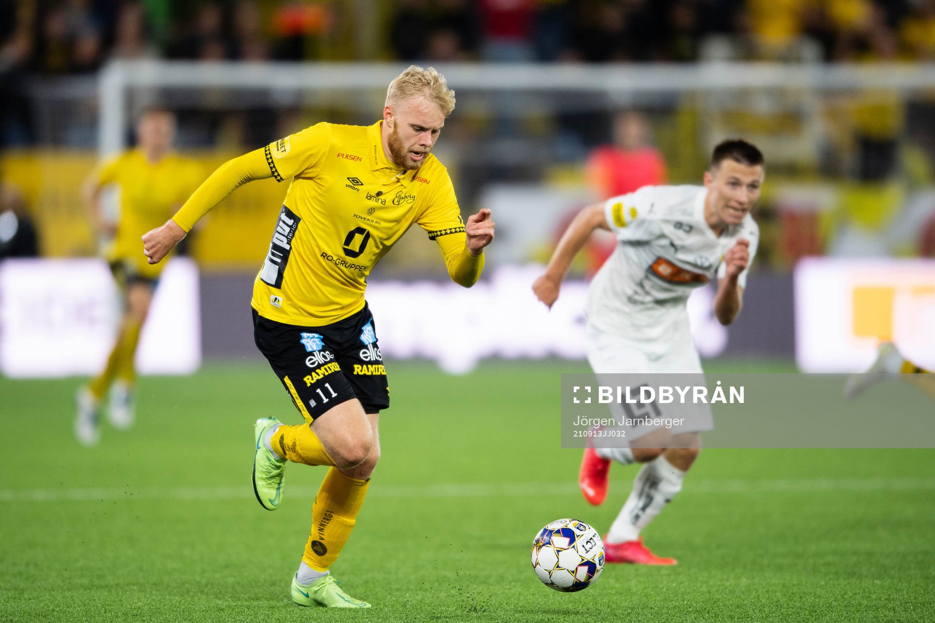 Elfsborgs Sveinn Aron Gudjohnsen och Häckens Kristoffer