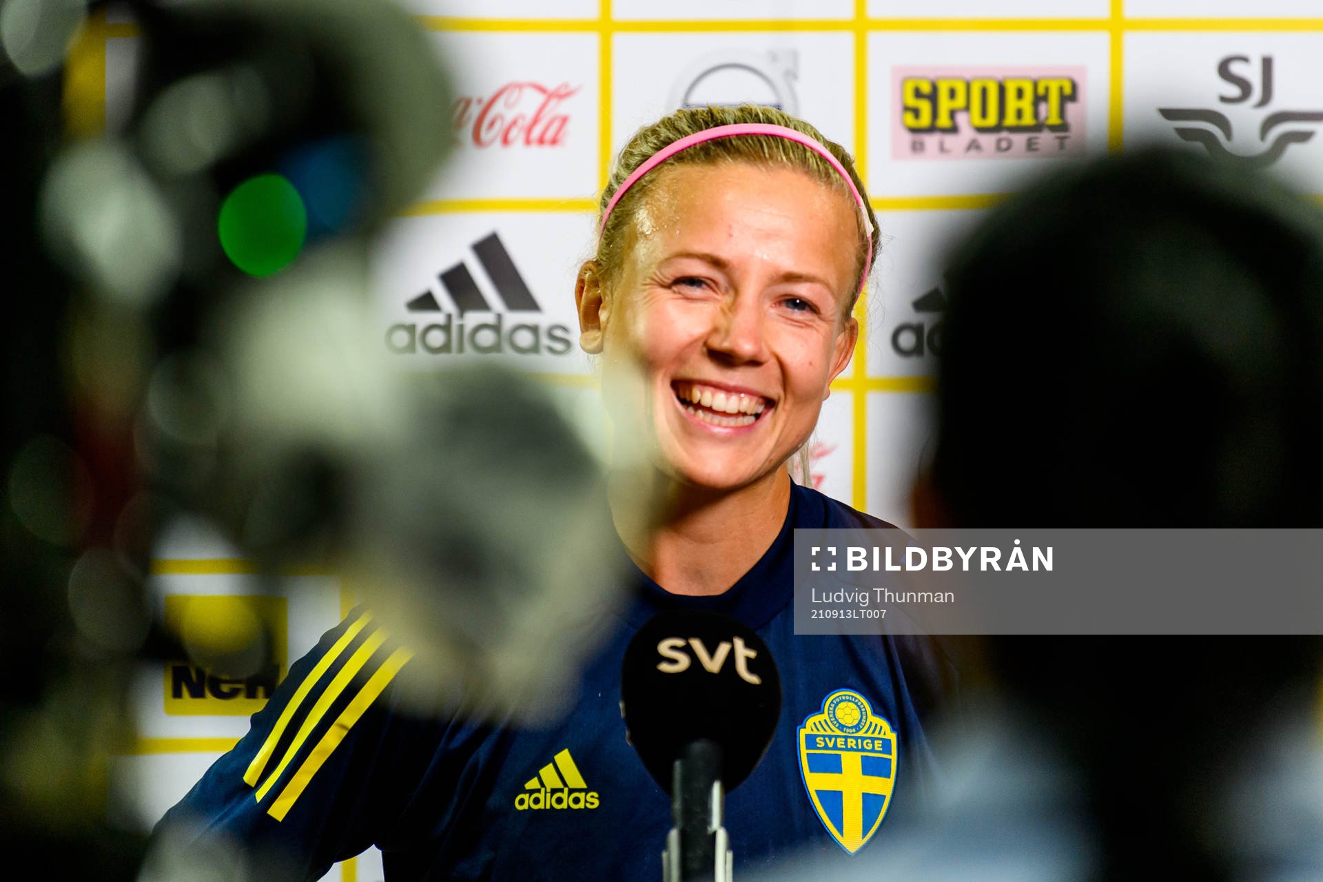 Hanna Glas of the Swedish women's national football team is