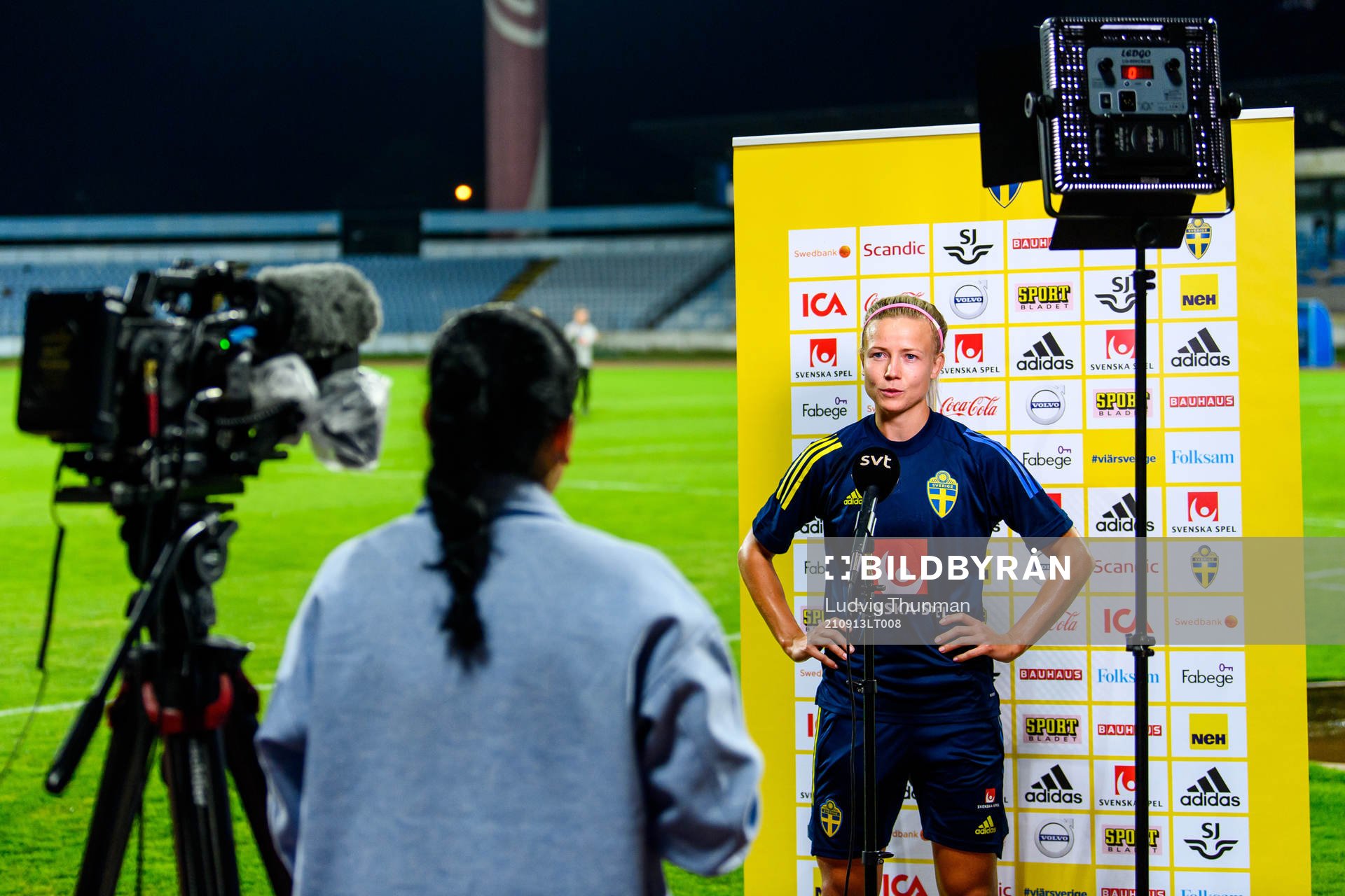Hanna Glas of the Swedish women's national football team is