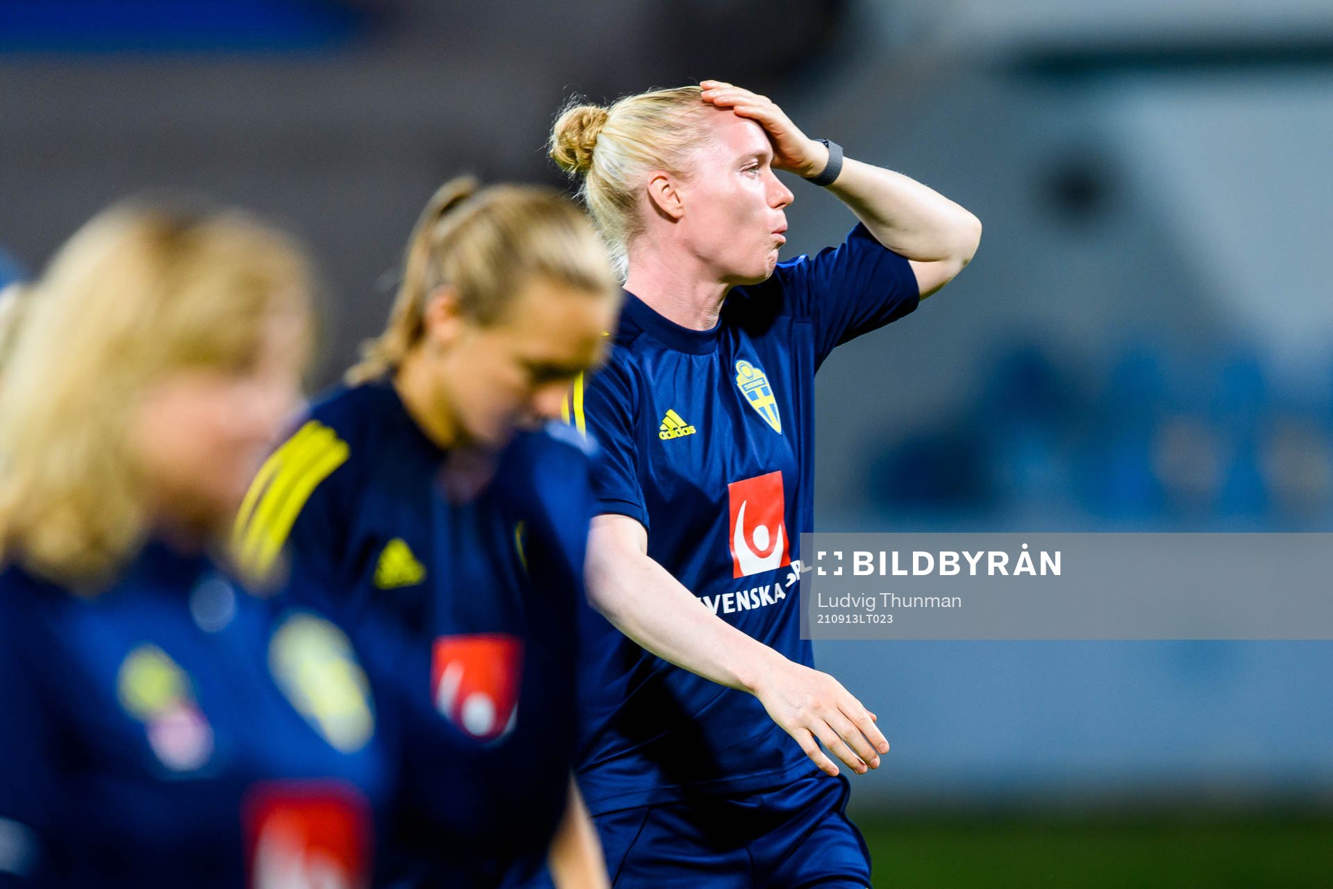 Goalkeeper Hedvig Lindahl of the Swedish women's national