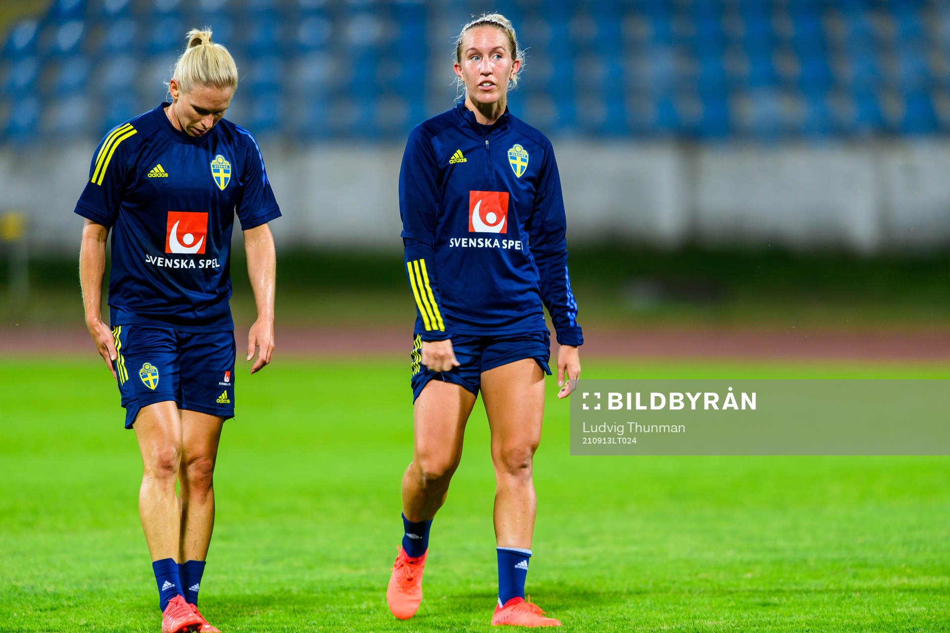 Jonna Andersson and Julia Roddar of the Swedish women's