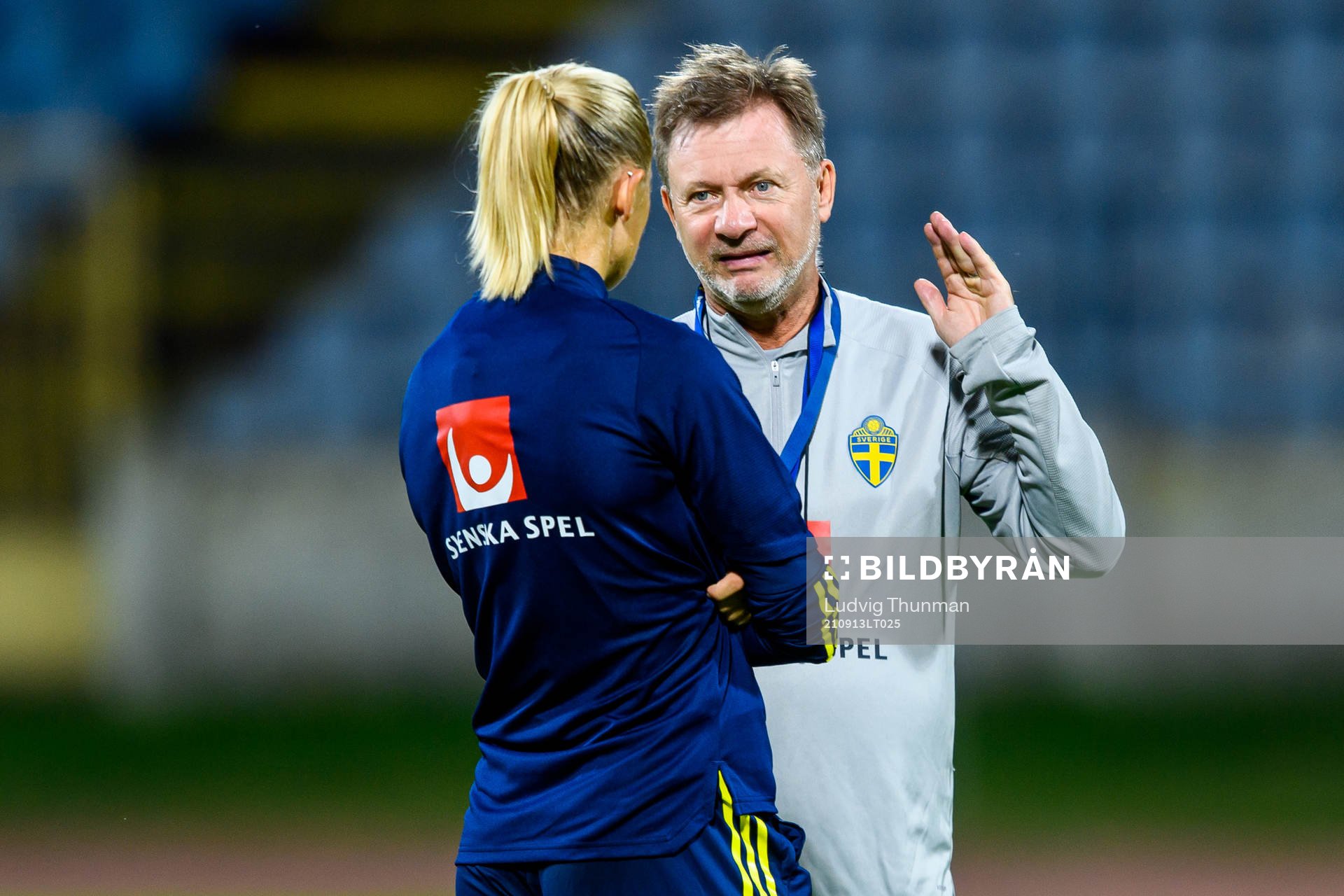 Peter Gerhardsson, head coach of the Swedish women's