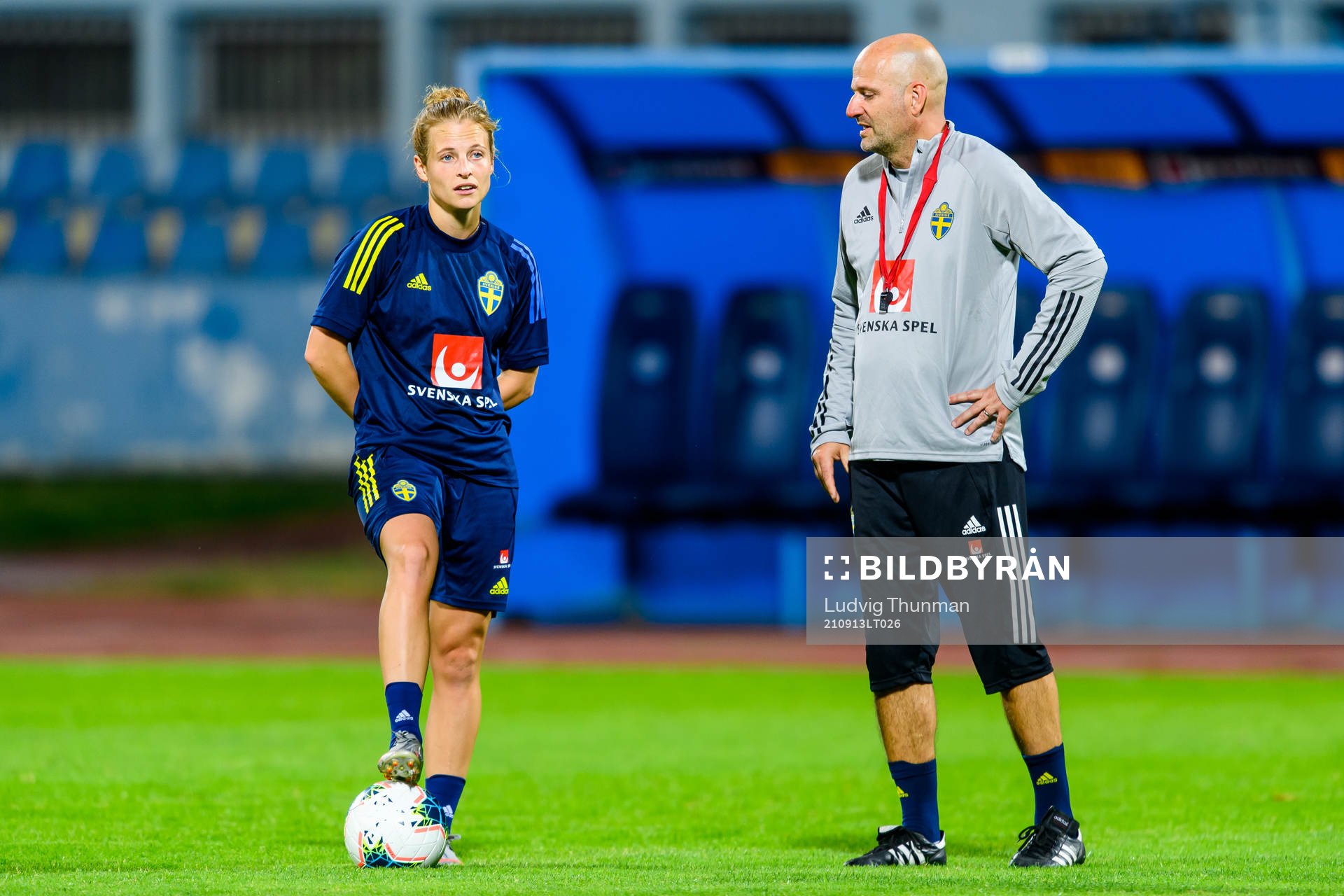 Anna Anvegård of the Swedish women's national football team
