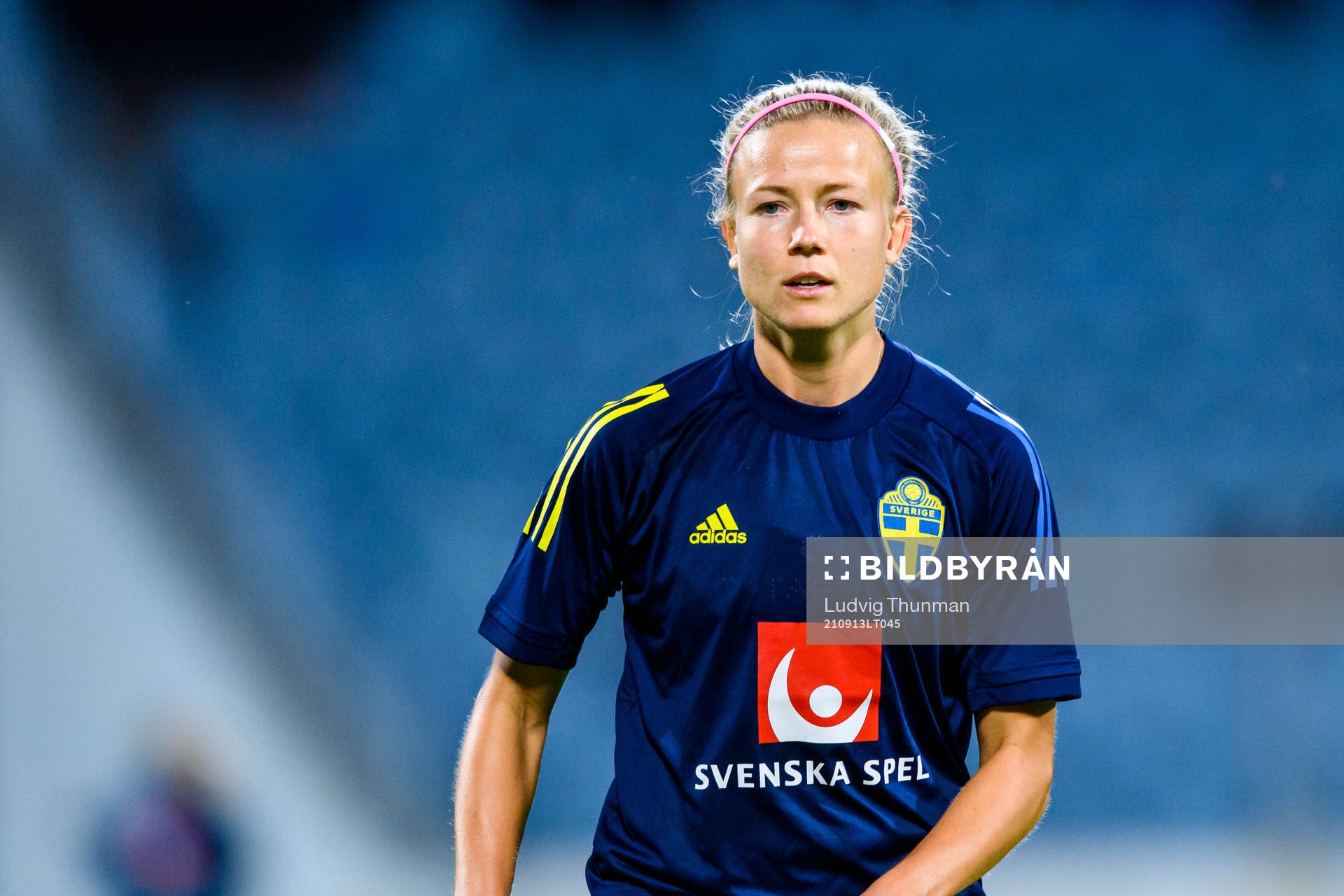 Hanna Glas of the Swedish women's national football team