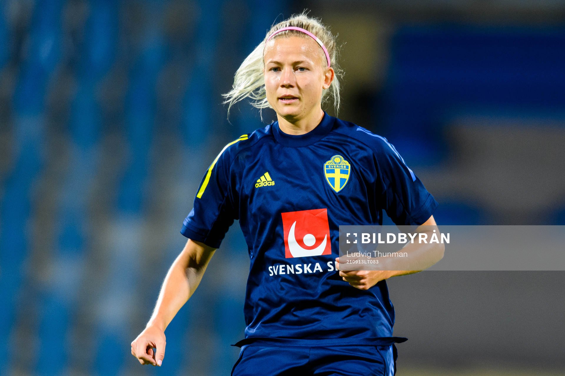 Hanna Glas of the Swedish women's national football team