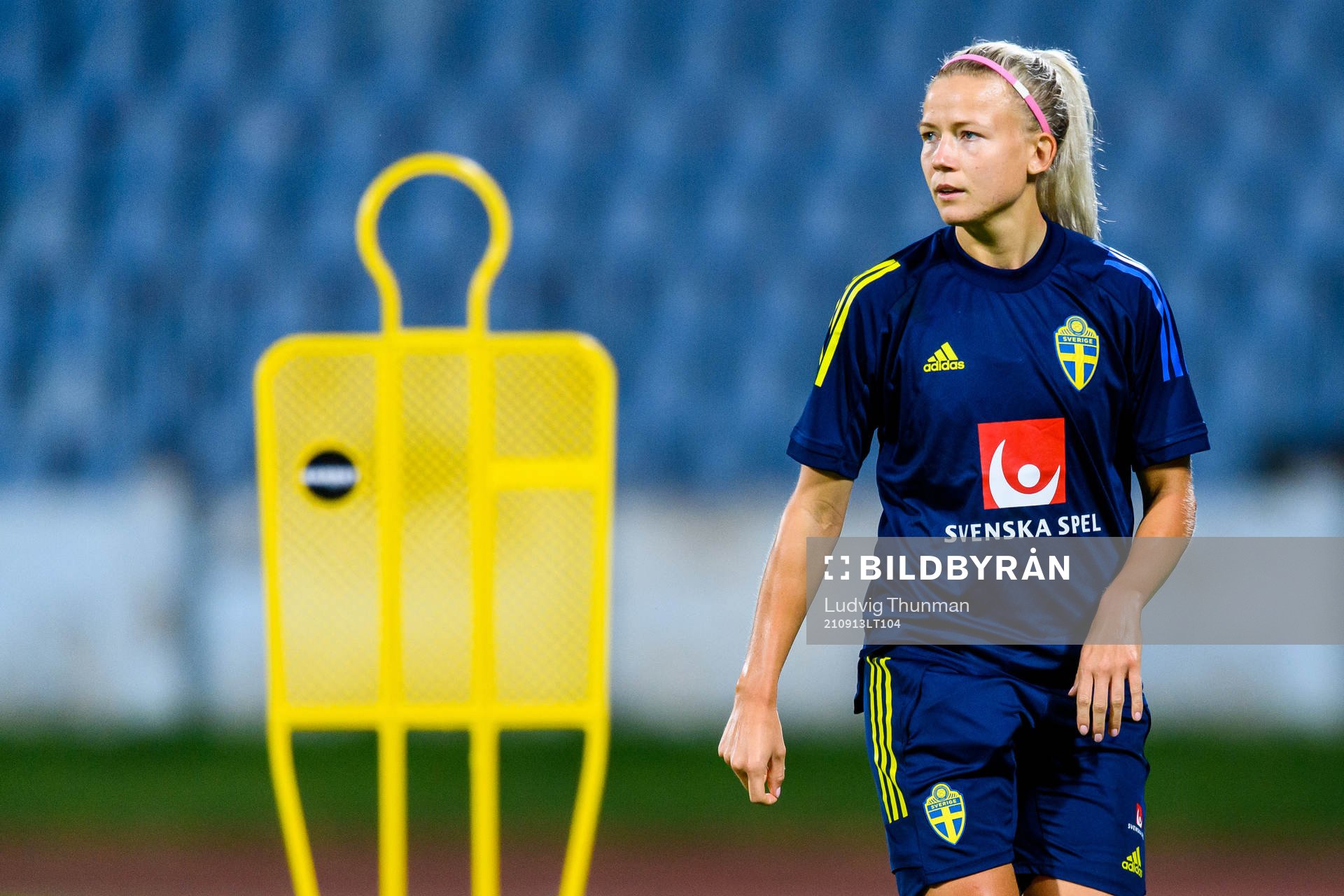 Hanna Glas of the Swedish women's national football team
