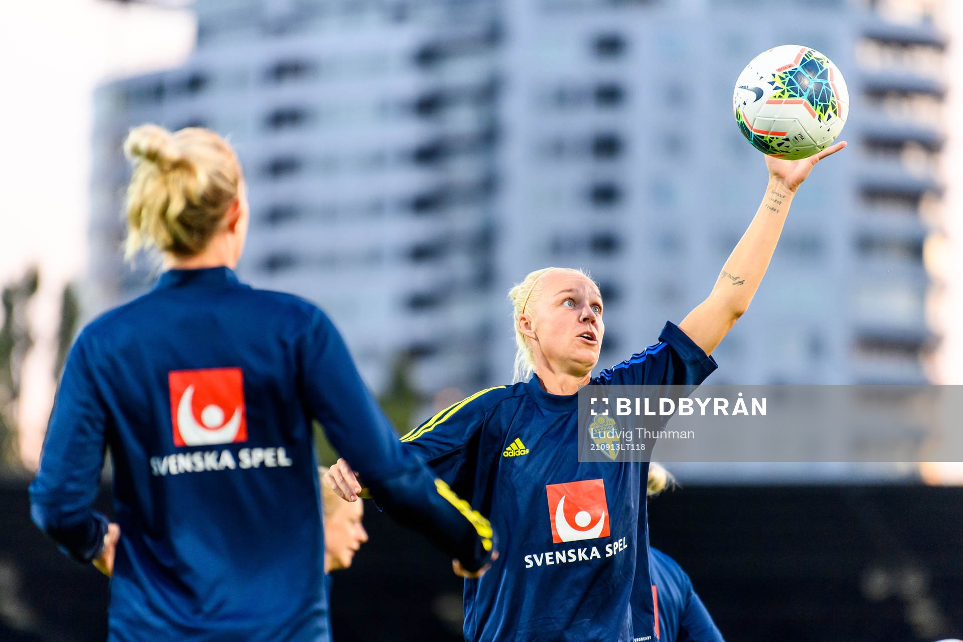 Caroline Seger of the Swedish women's national football team