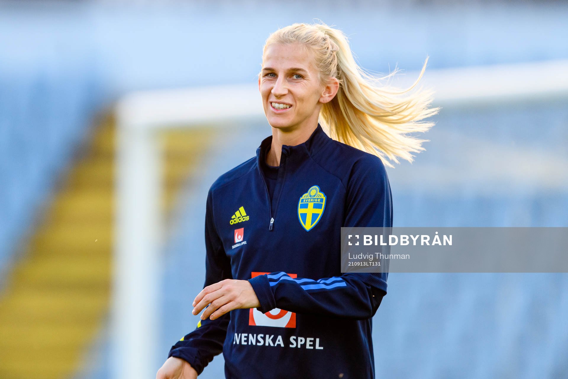Sofia Jakobsson of the Swedish women's national football