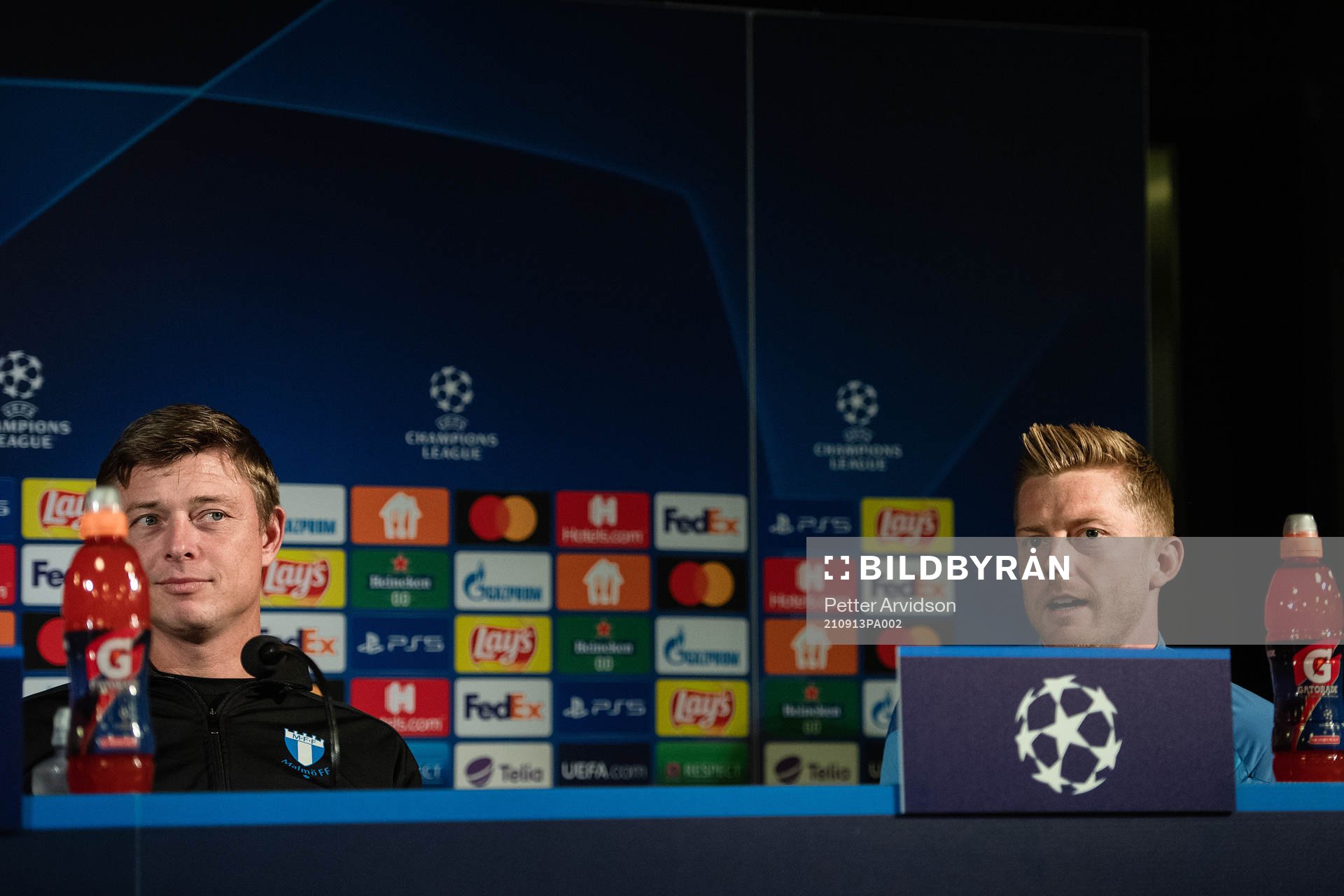 Jon Dahl Tomasson, head coach and Anders Christiansen of