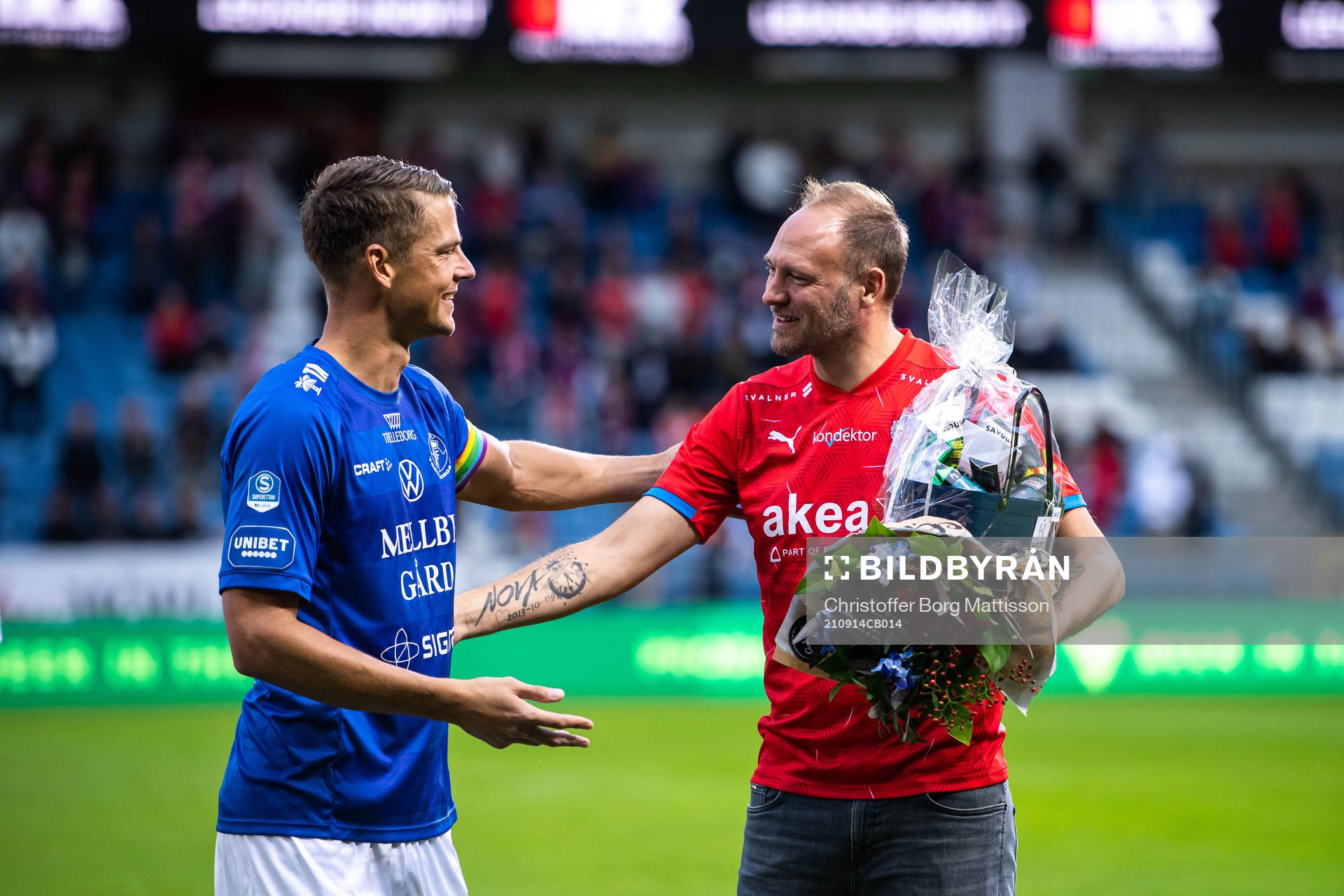Trelleborgs Fredrik Liverstam och Helsingborgs Andreas