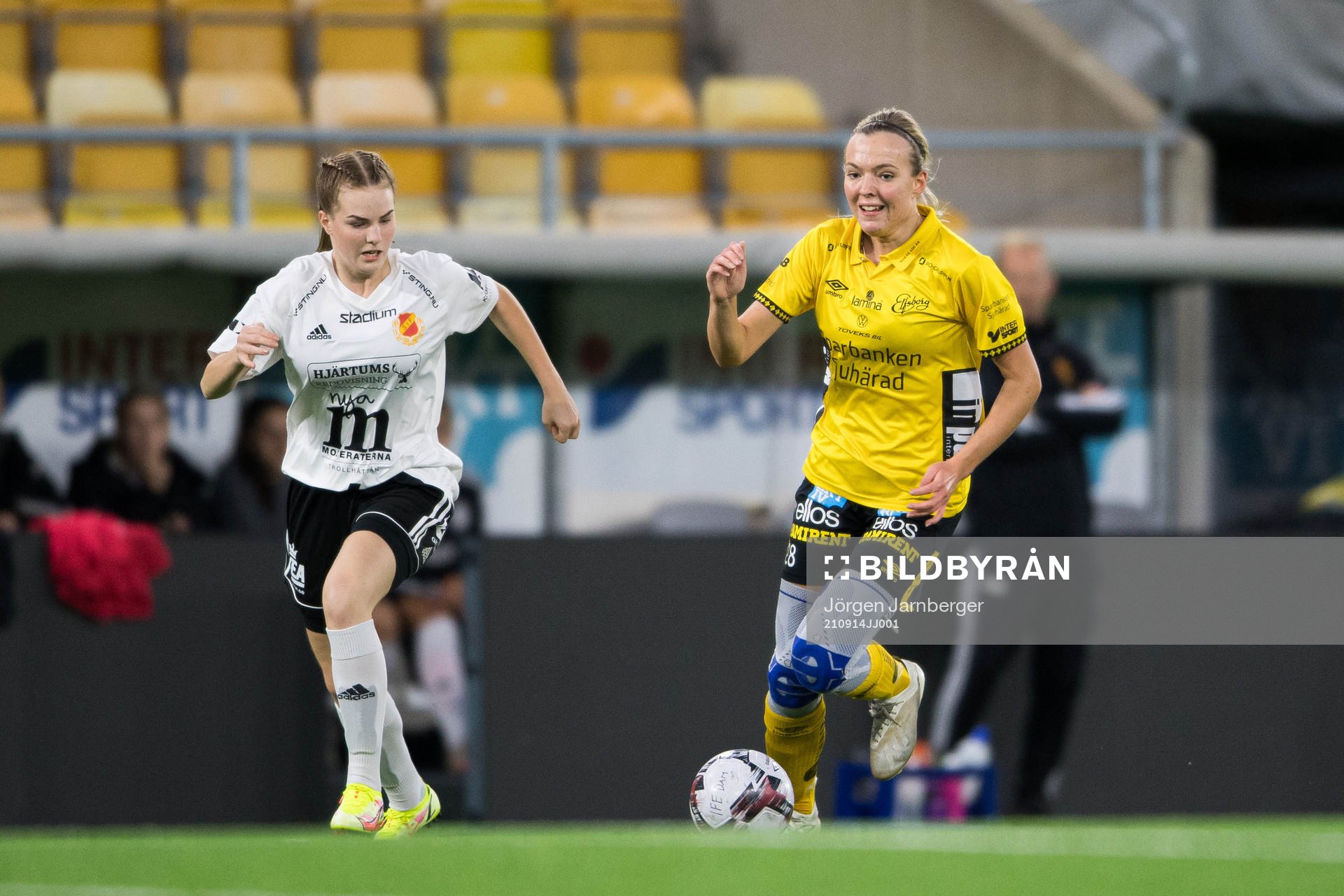 Elfsborgs Maja Wrångemyr och Skoftebyns Ebba Antic