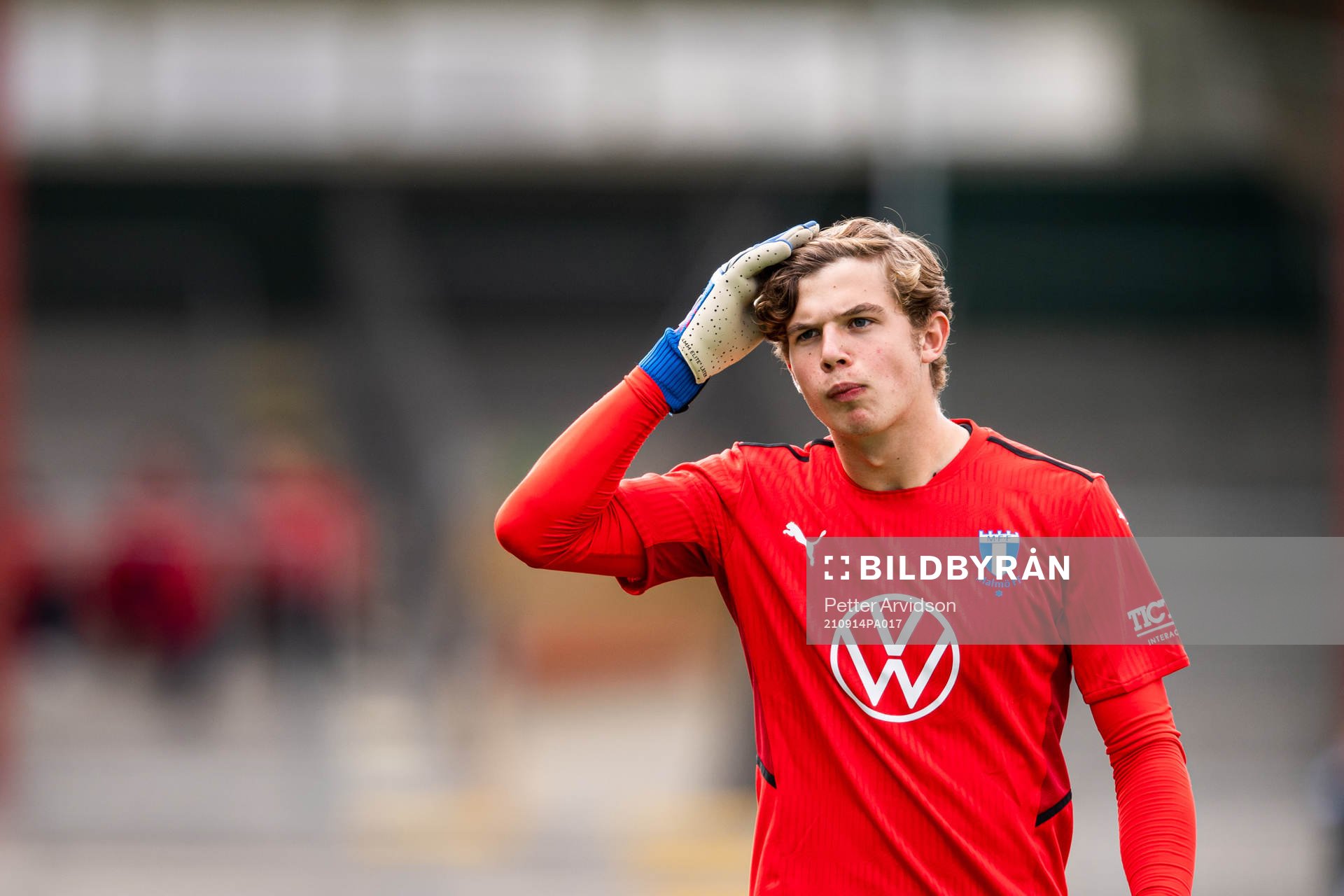 Goalkeeper Melker Ellborg of Malmö FF